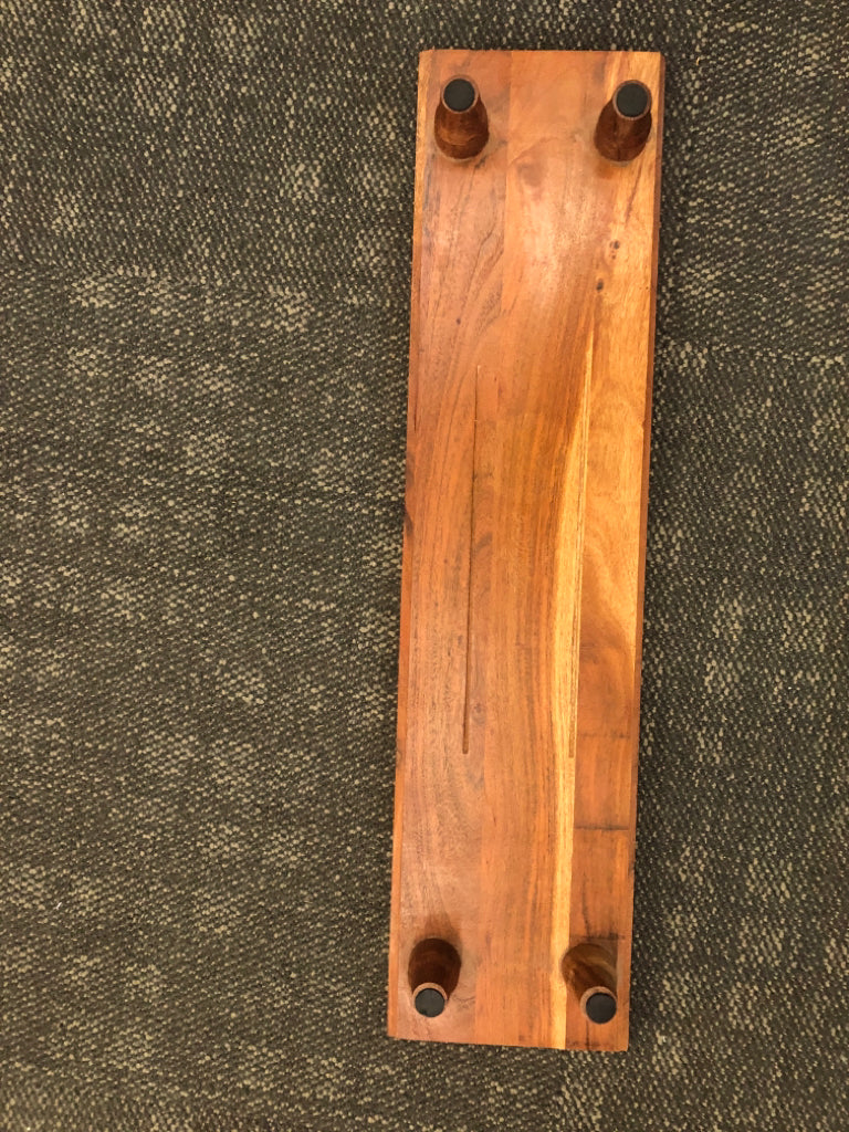 WOOD CENTERPIECE TRAY.