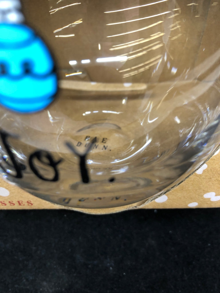 NIB "JOY" STEMLESS WINE GLASSES