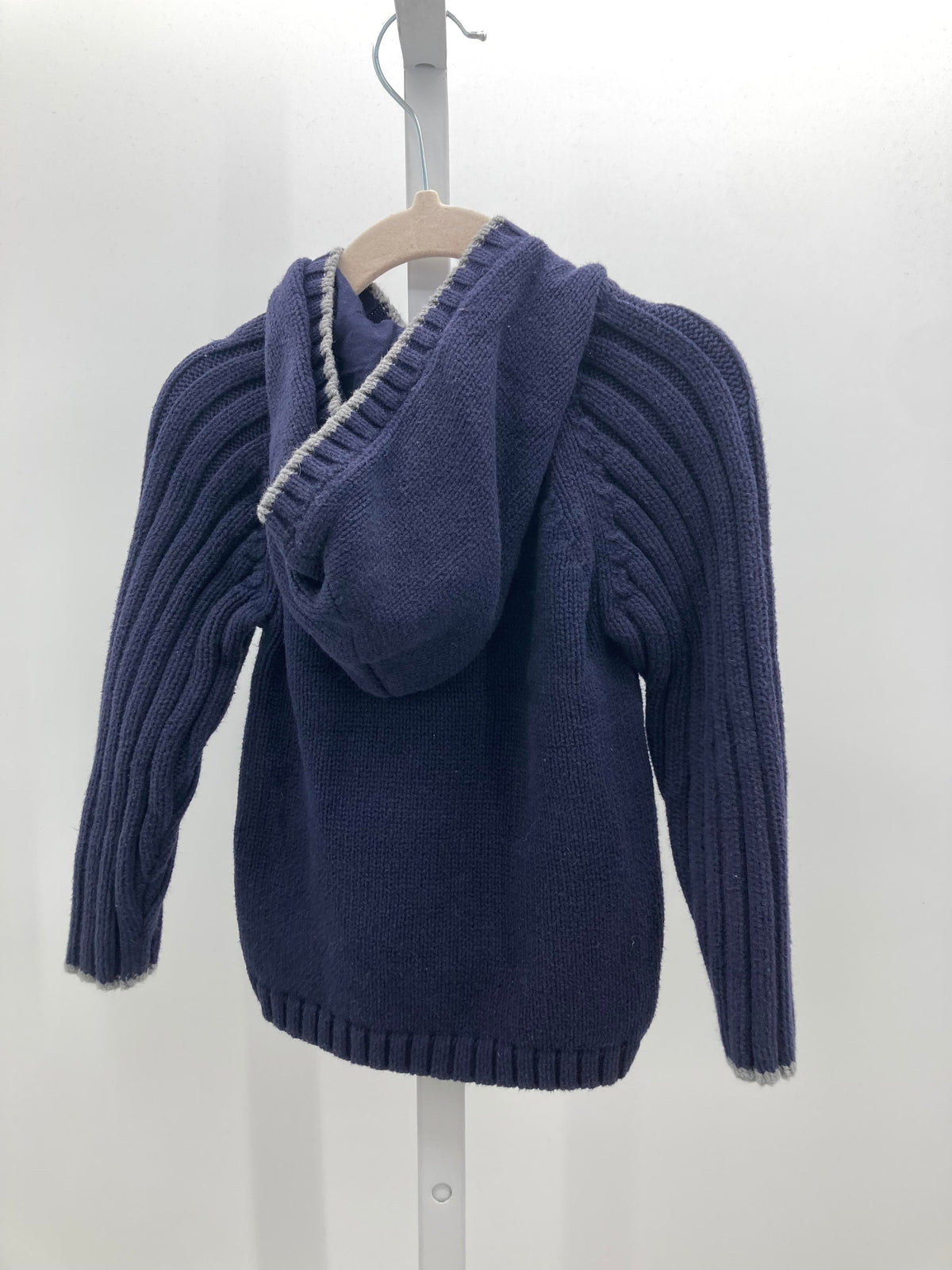HOODED ZIP RIBBED