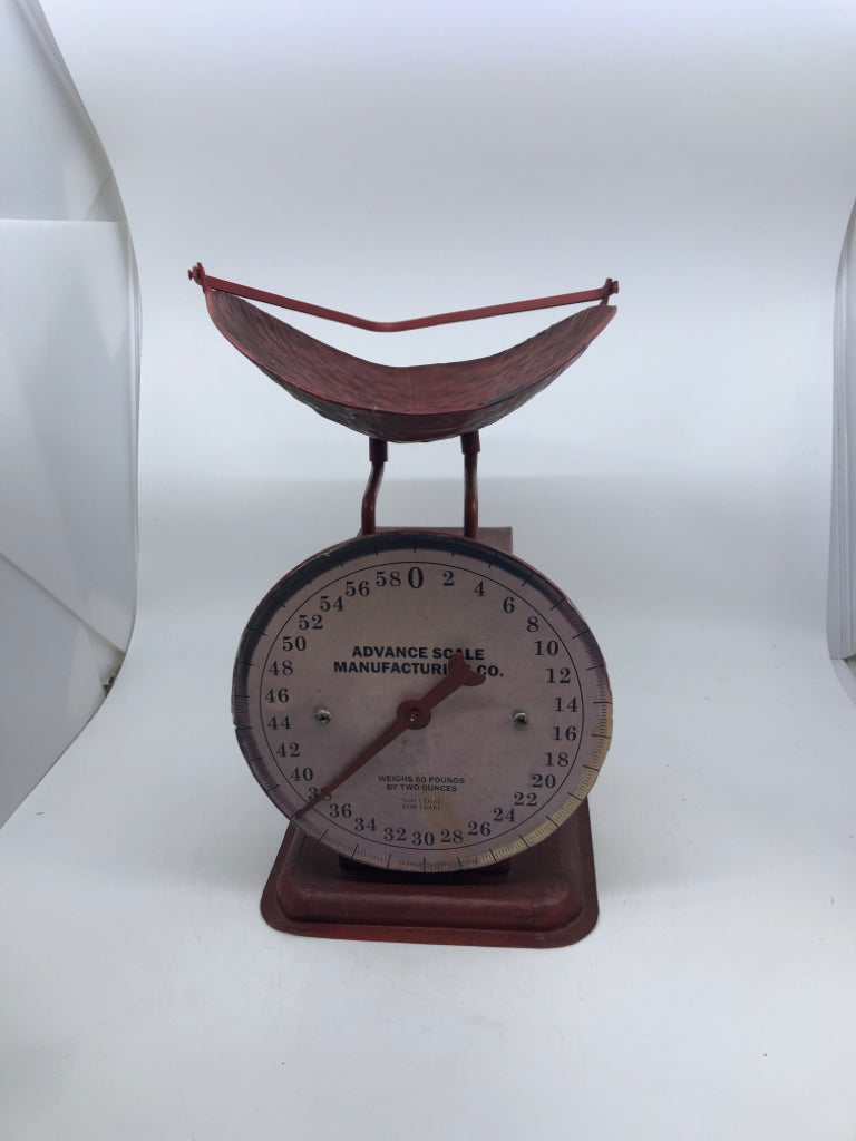 DECORATIVE METAL SCALE.