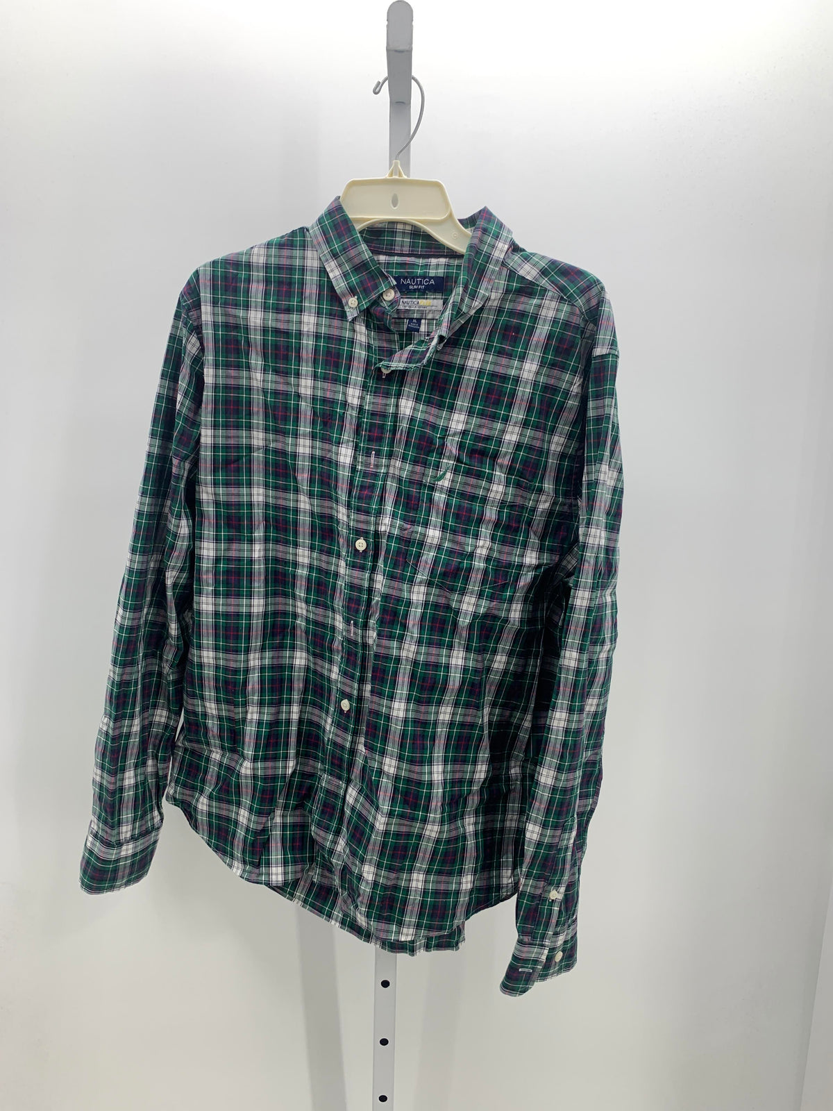 PLAID BTN DOWN SLIM FIT