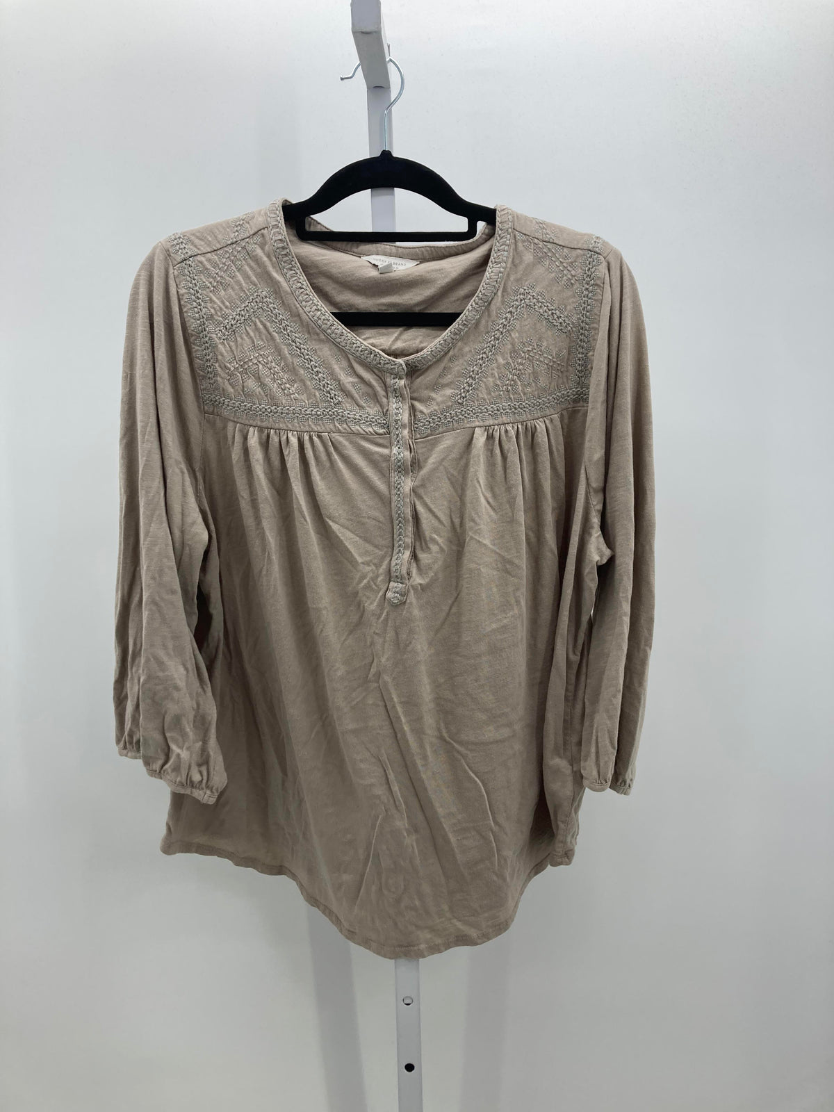 Lucky Brand Size 1X Womens 3/4 Sleeve Shirt