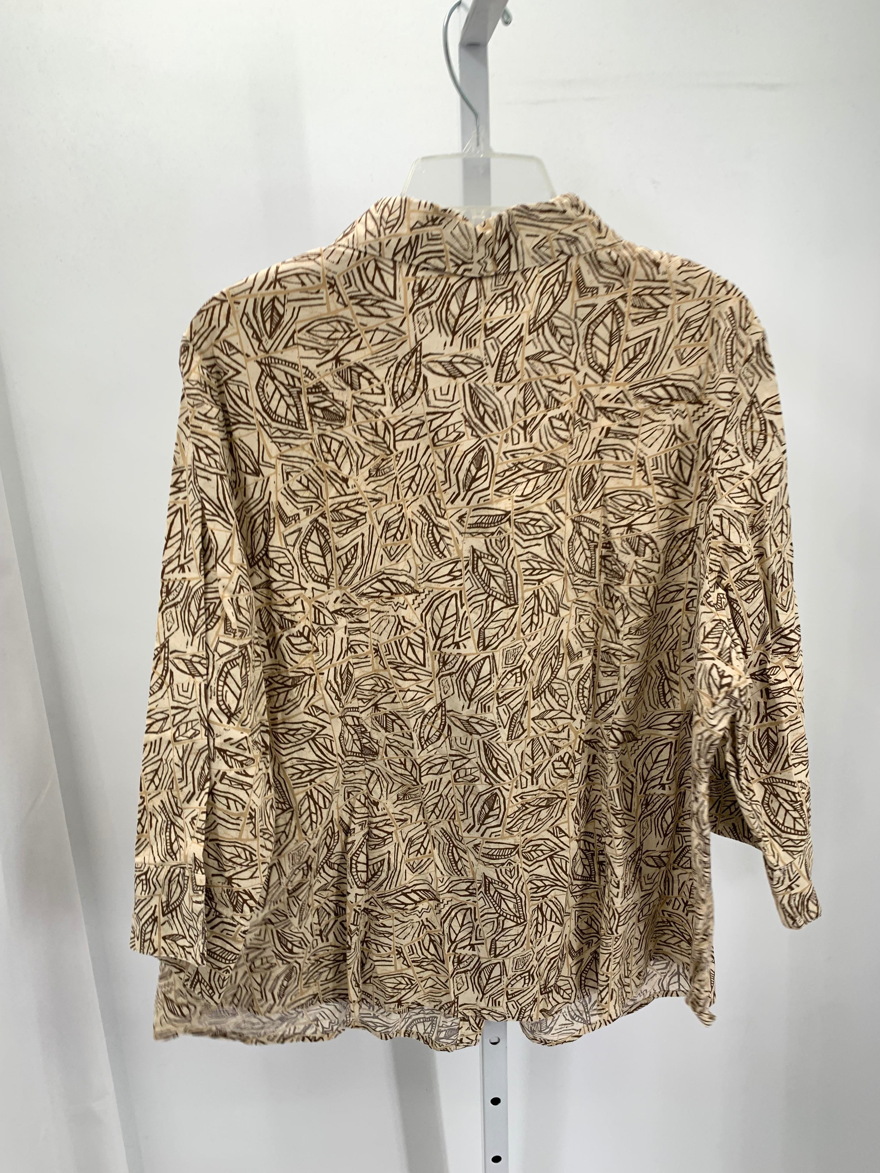 d & co. Size 2X Womens 3/4 Sleeve Shirt
