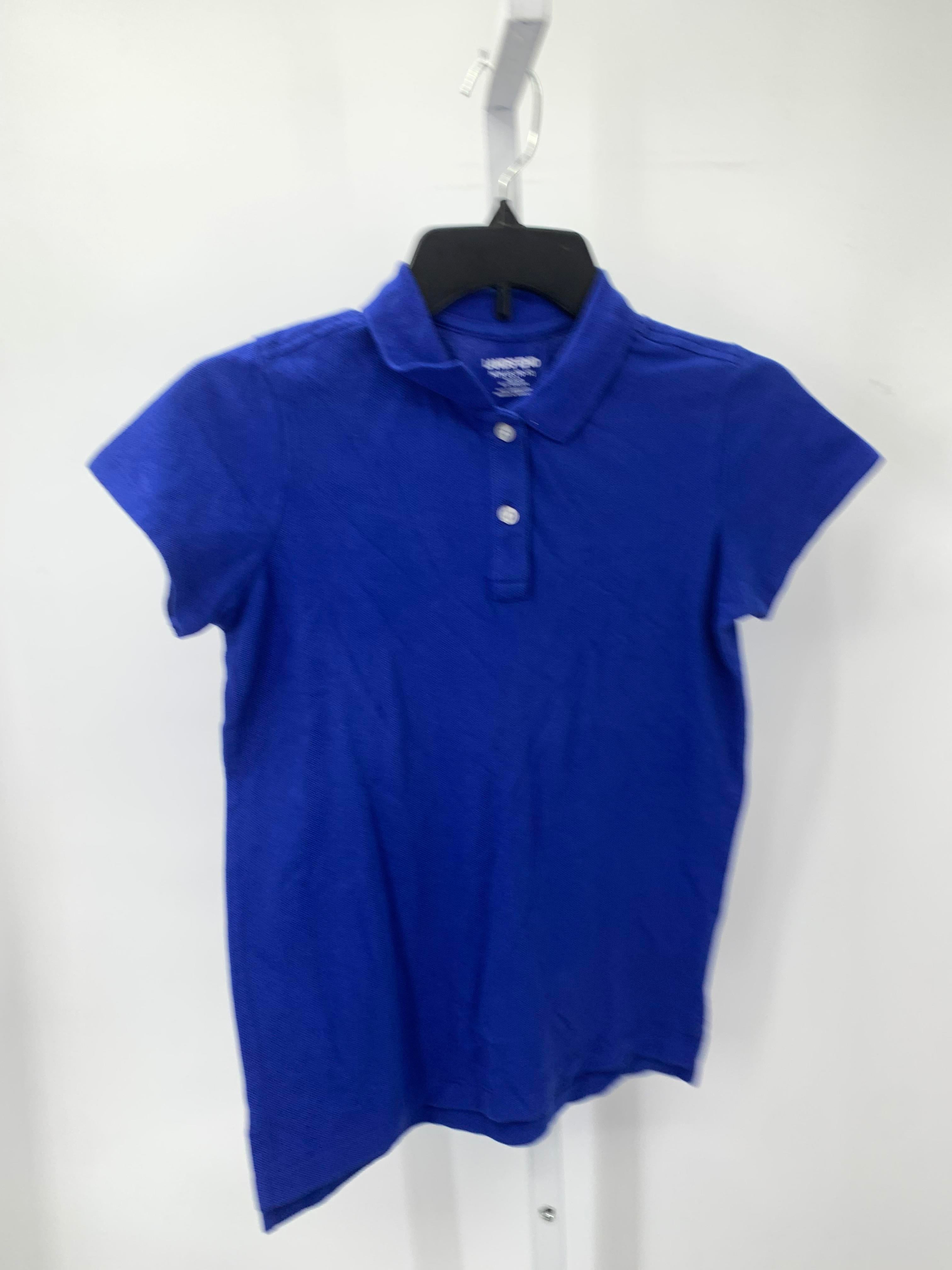 Lands End Size 10-12 Girls Short Sleeve Shirt