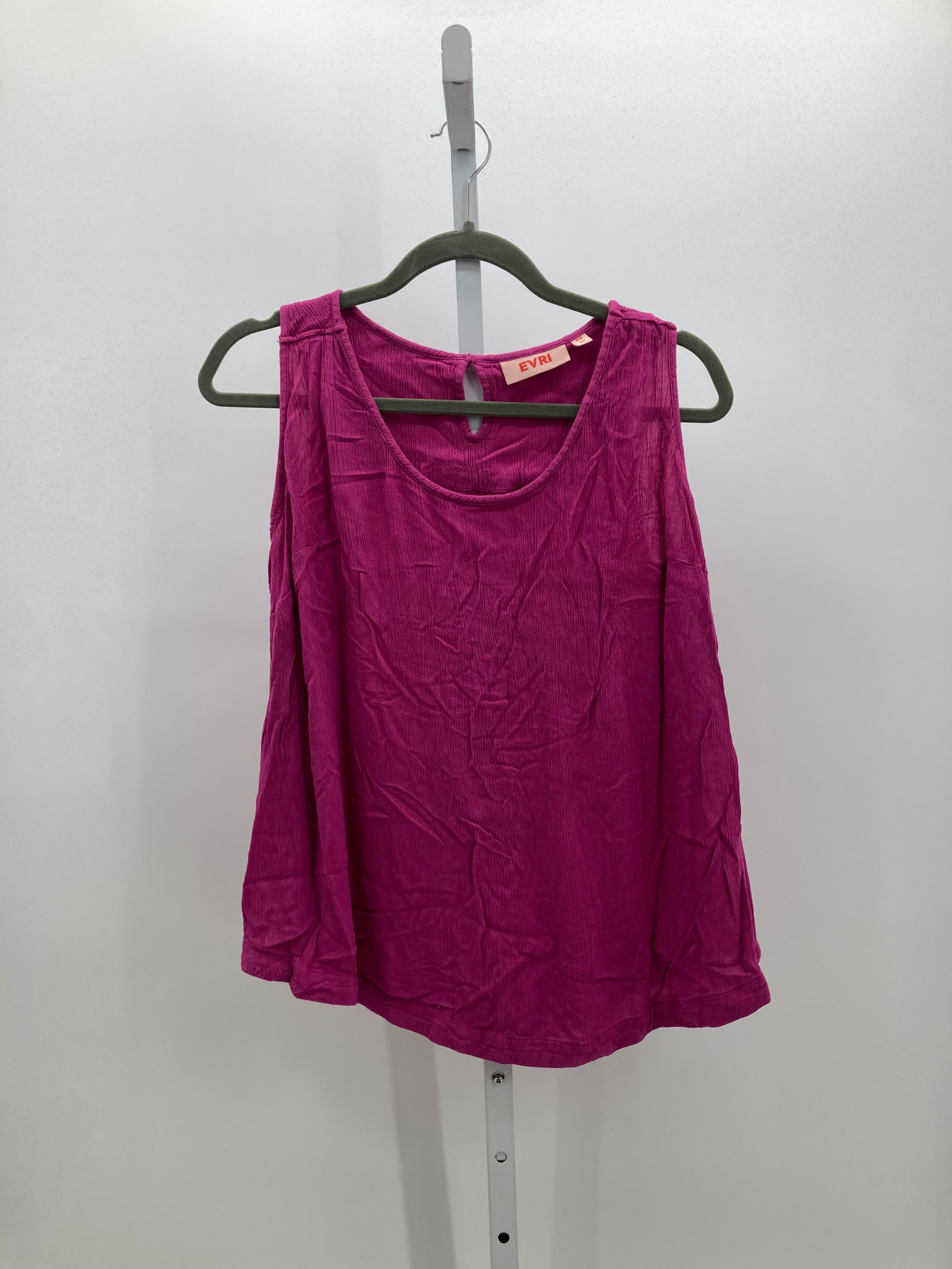 Size 0X Womens Sleeveless Shirt