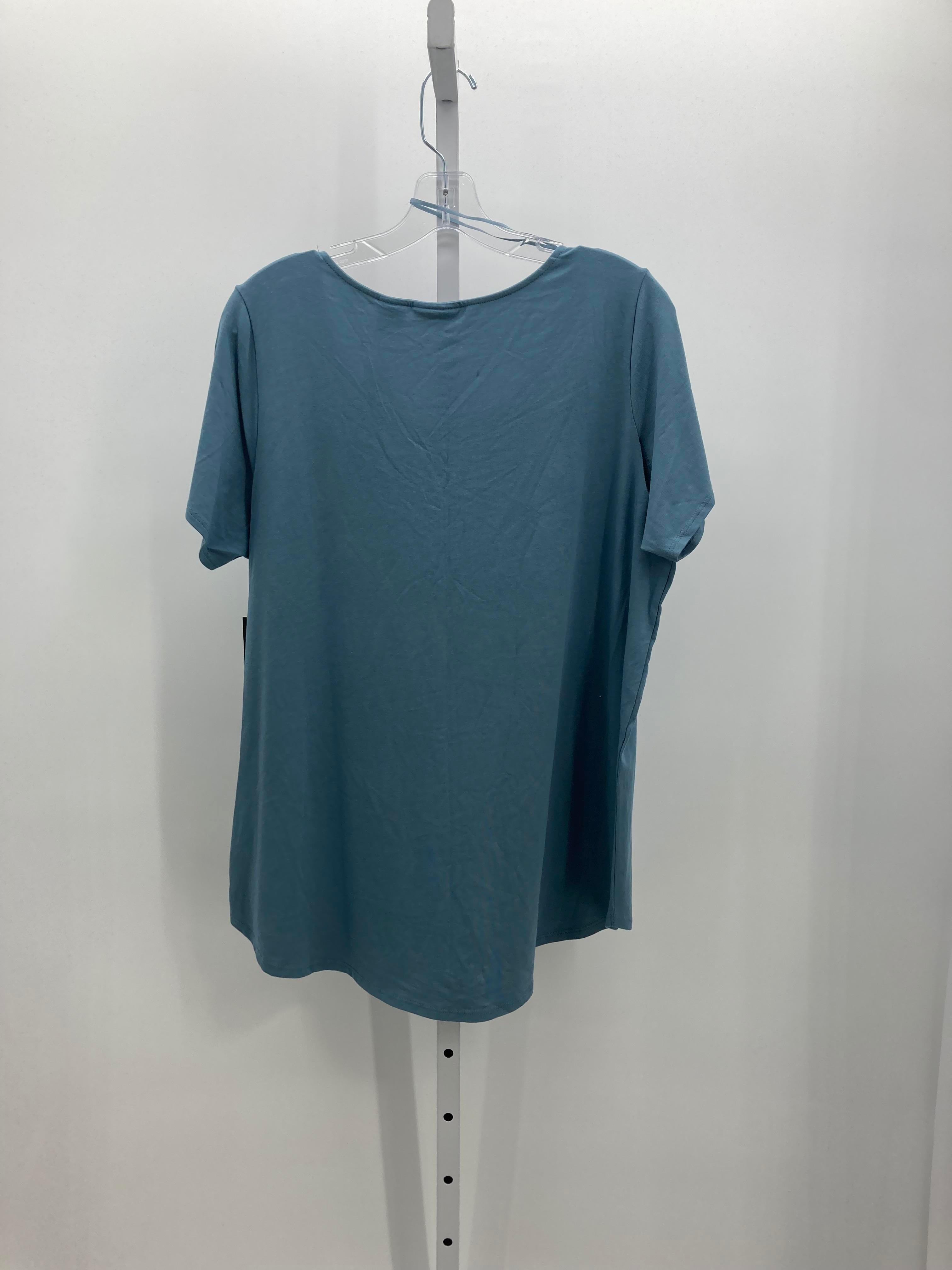 Tahari Size 1X Womens Short Sleeve Shirt
