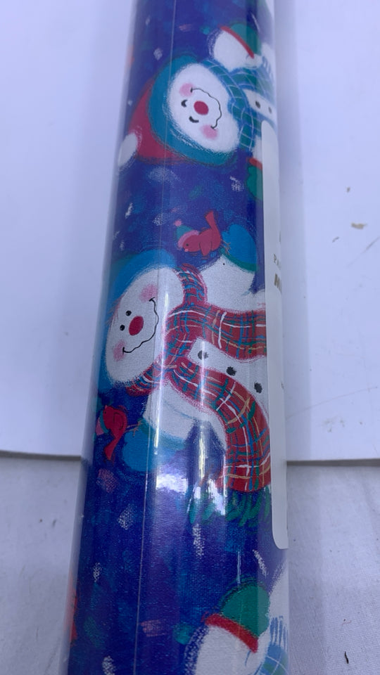 NIP SNOWMAN MEGA ROLL WRAPPING PAPER.