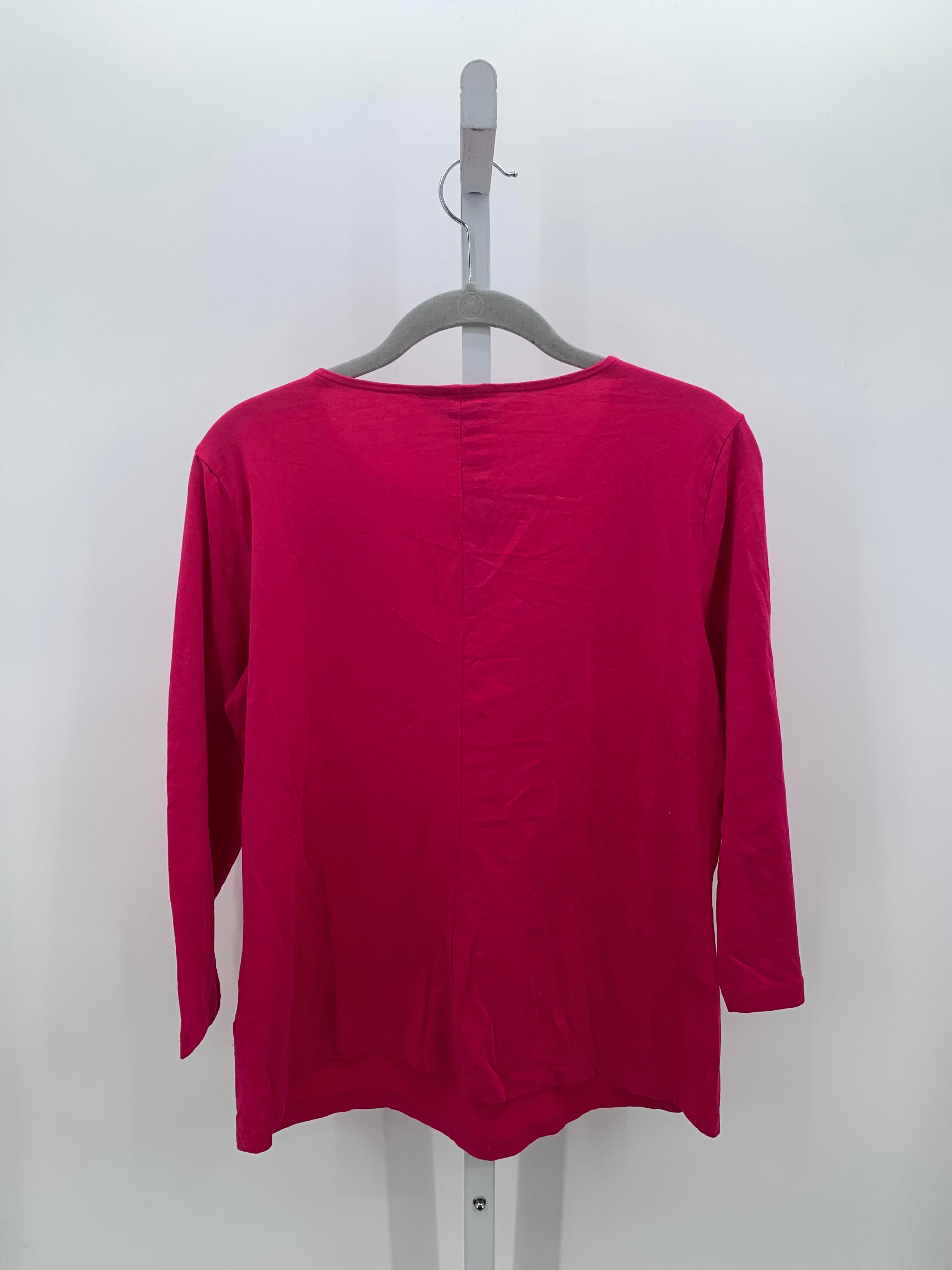 Lands End Size Medium Petite Petite 3/4 Sleeve Shirt