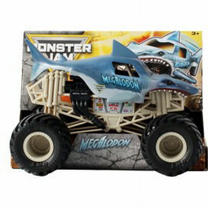 Monster Jam  Official Megalodon Monster Truck  Collector Die-Cast Vehicle  1:24