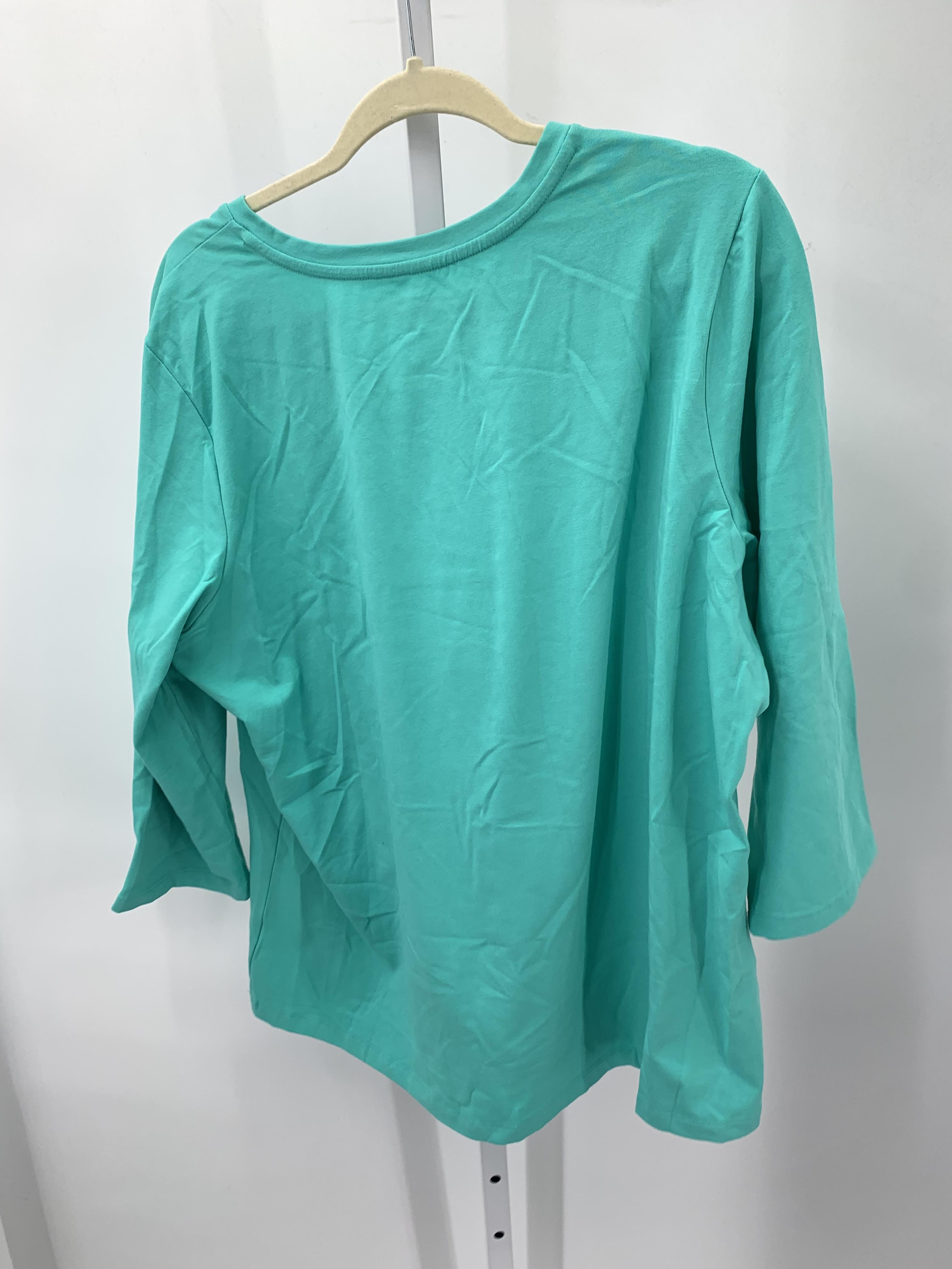 d & co. Size Extra Large Misses 3/4 Sleeve Shirt