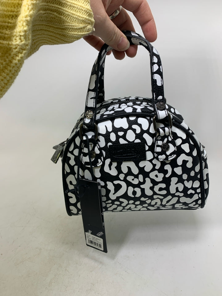 Von Dutch White Cheetah Shoulder Bag- New With Tags