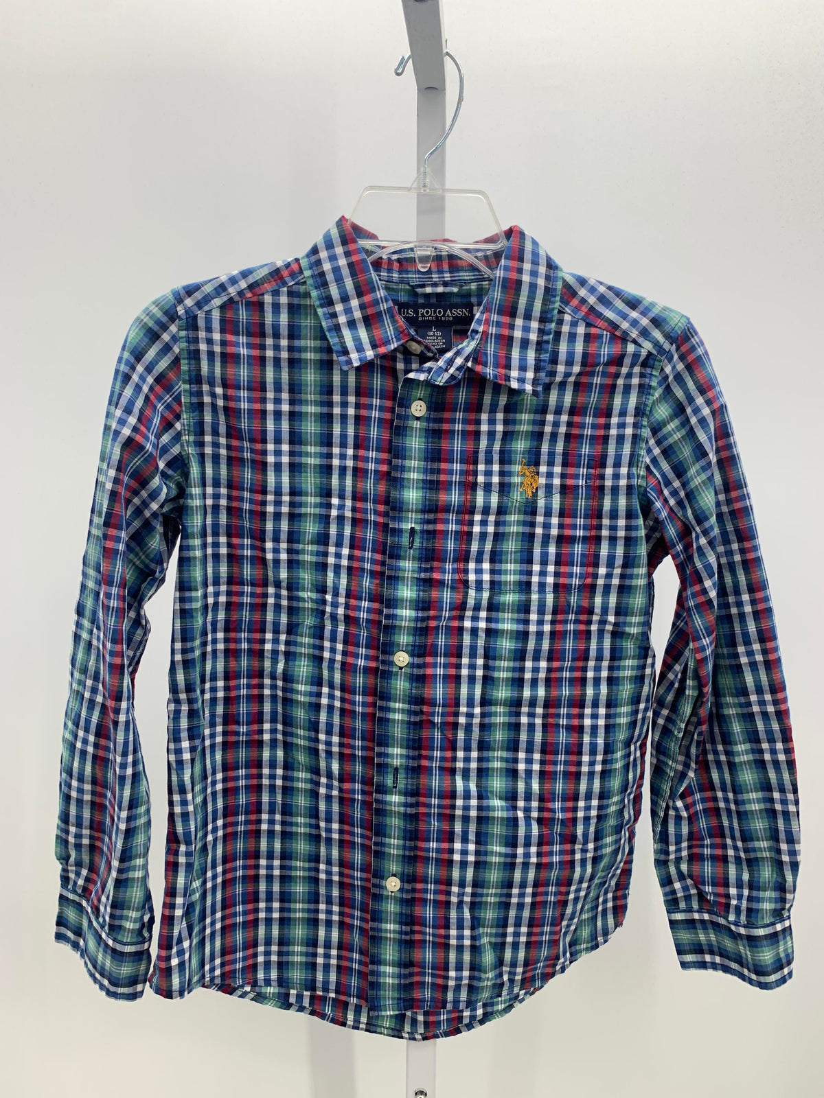 RED WHITE GREEN PLAID