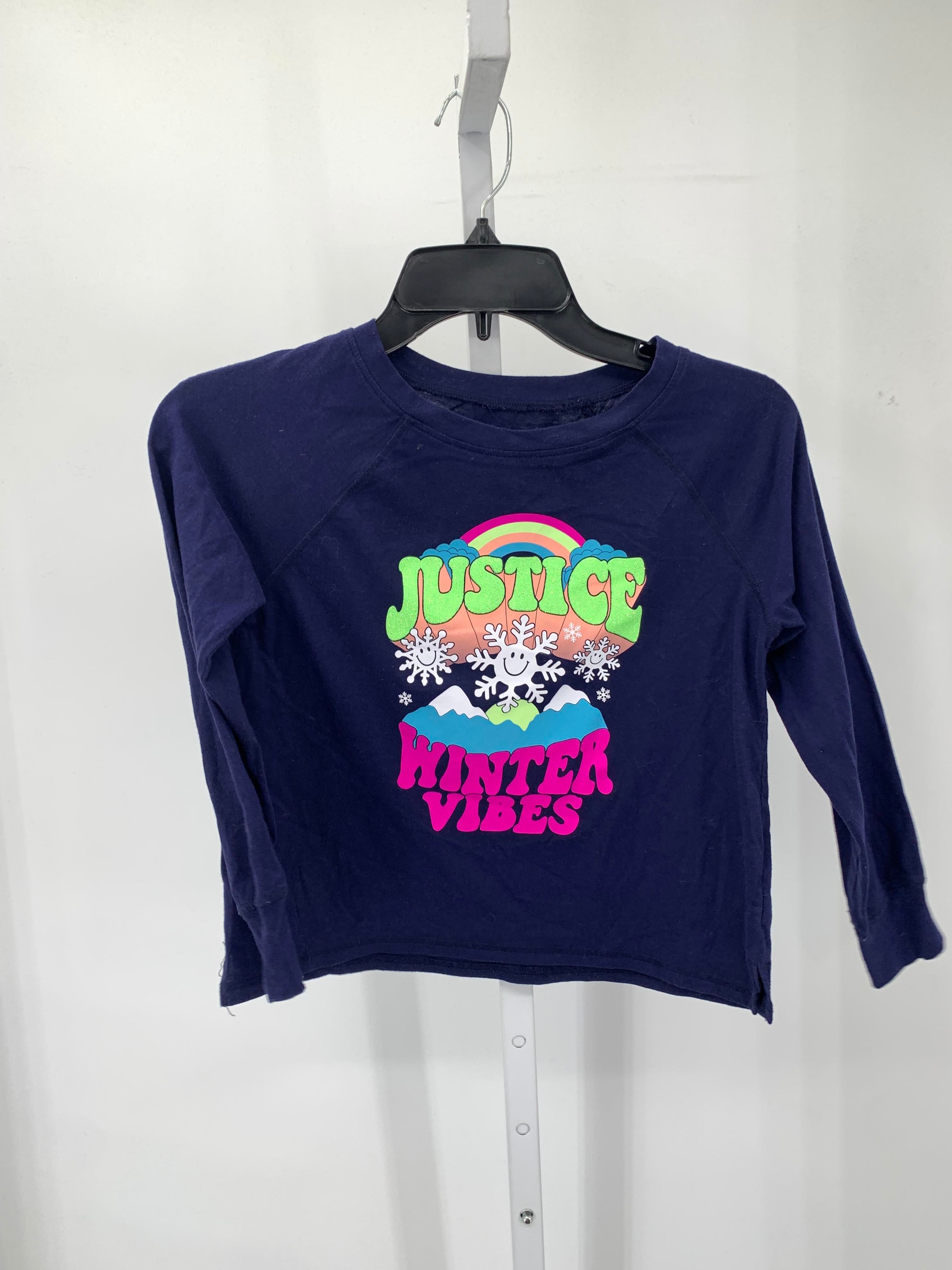 Justice Size 7-8 Girls Long Sleeve Shirt
