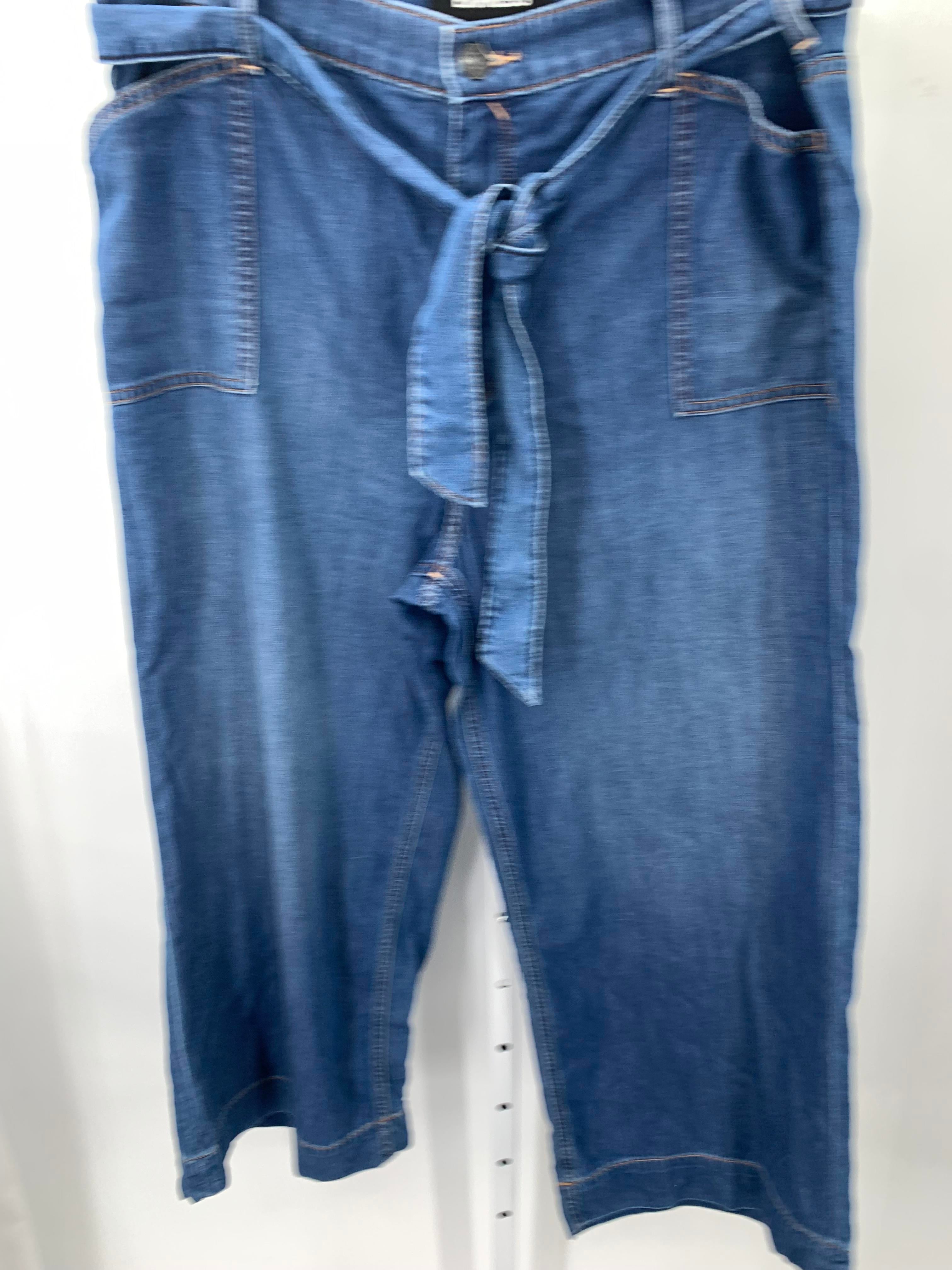 Express Size 16 Misses Cropped Jeans