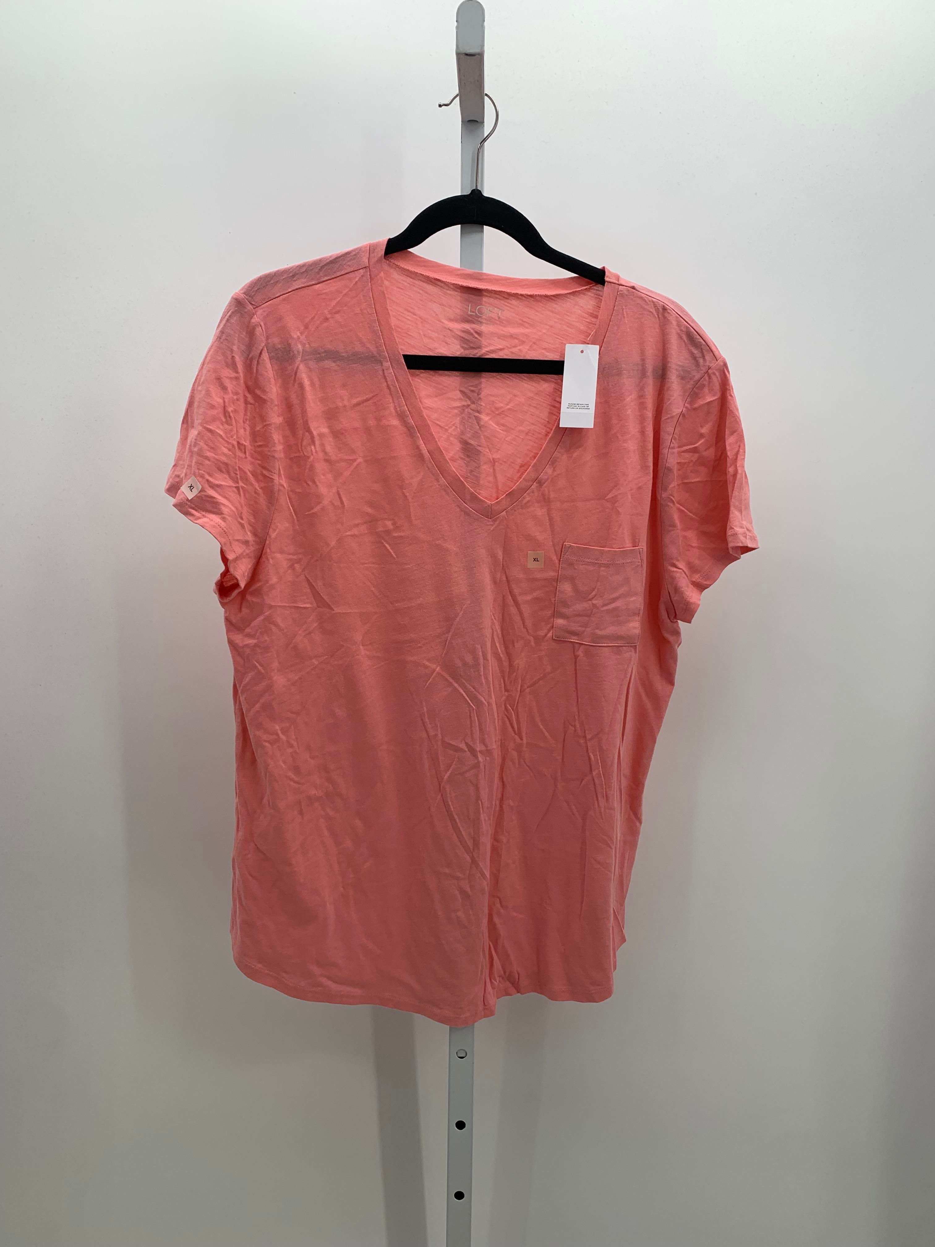 Loft Size Extra Large Misses Short Sleeve Shirt