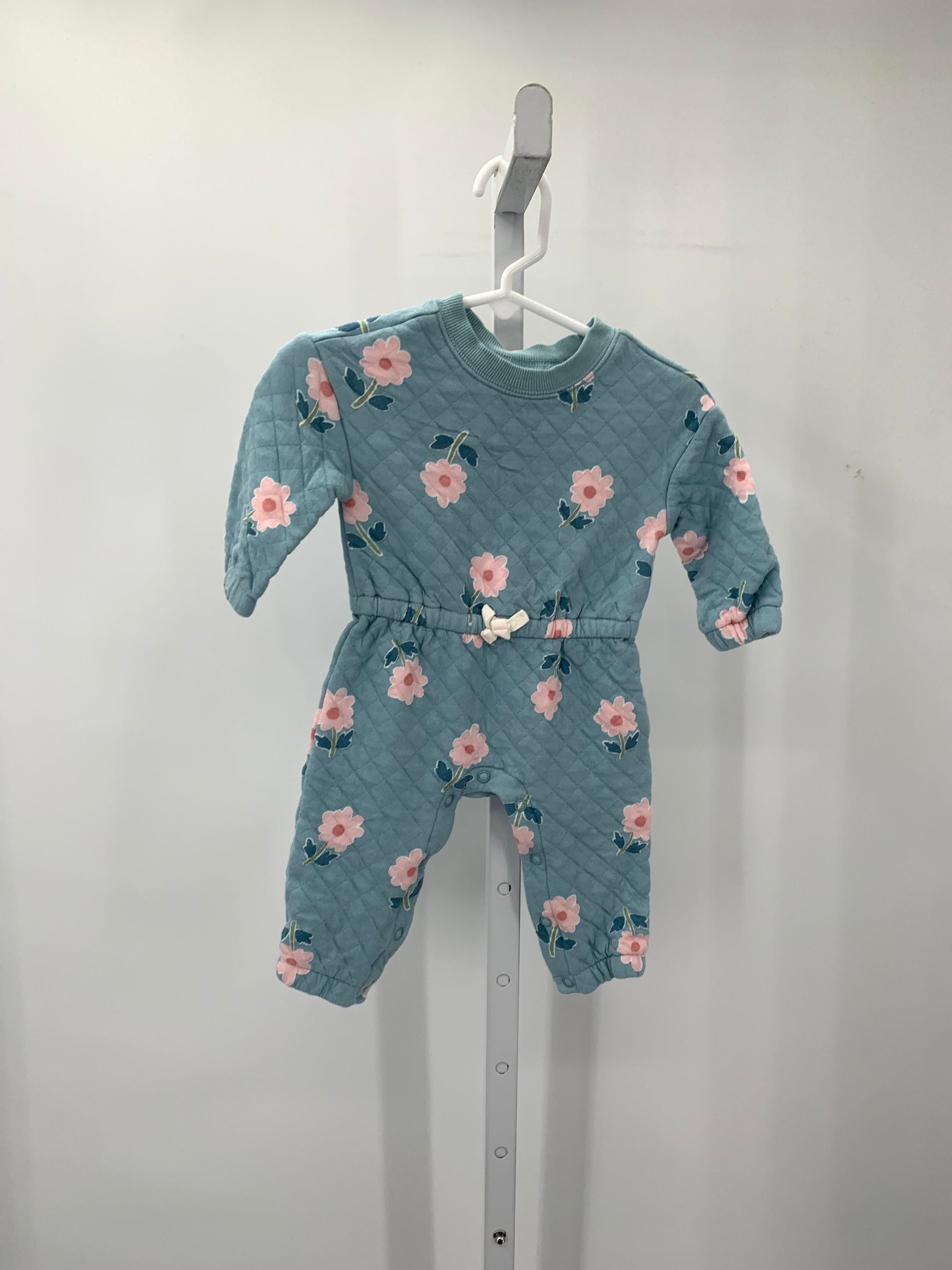 Carters Size 6 Months Girls Long Slv. Romper