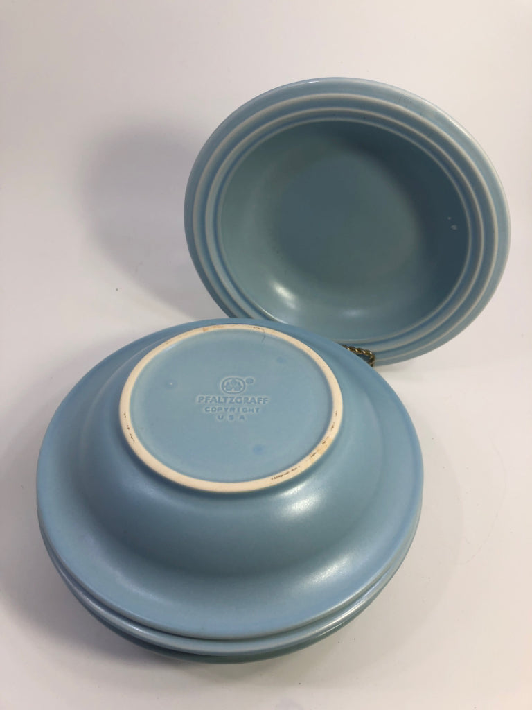 12PC LT BLUE PFALTZGRAFF SVC FOR 4.