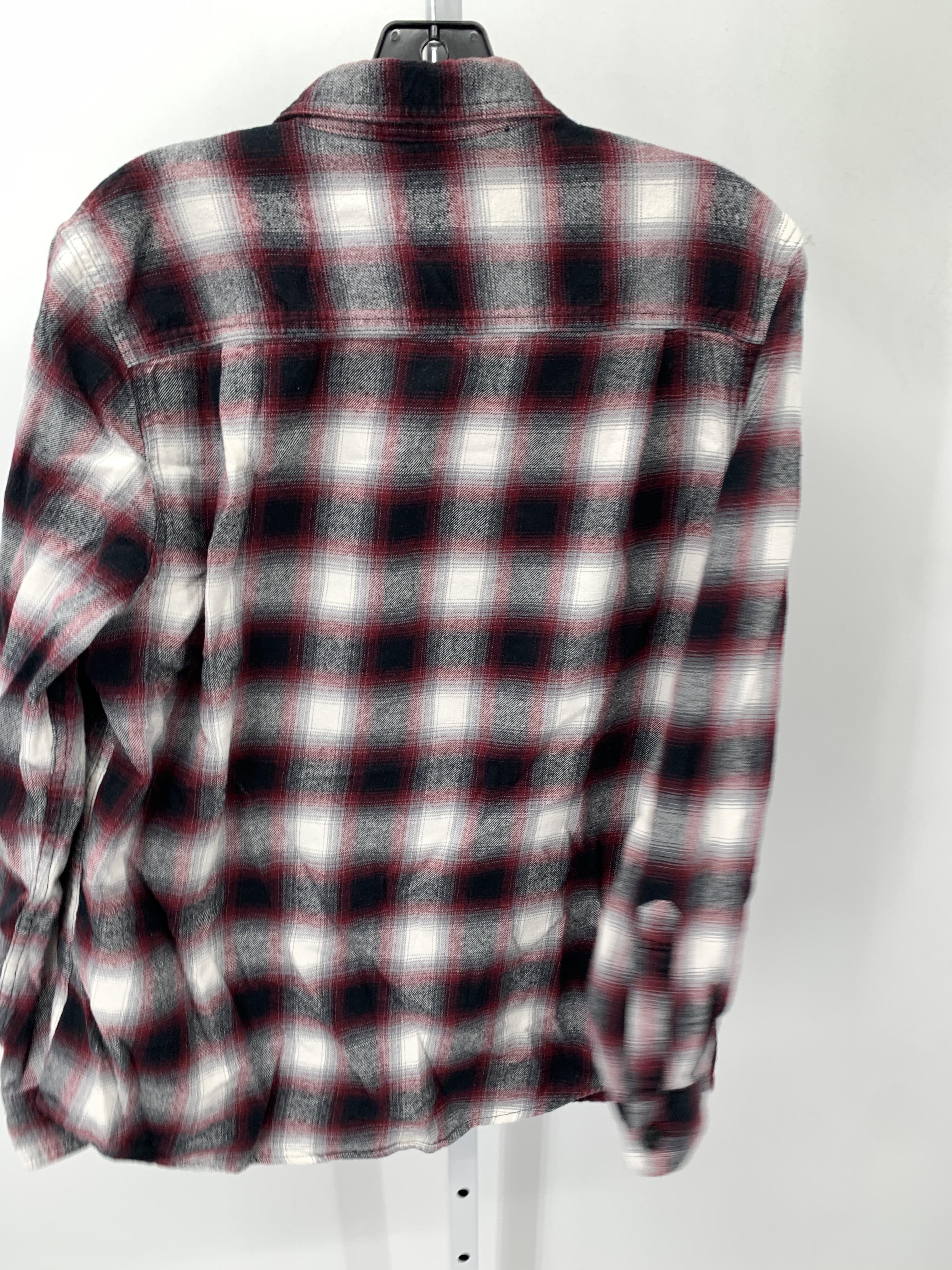 PURPLE PLAID BTN DOWN