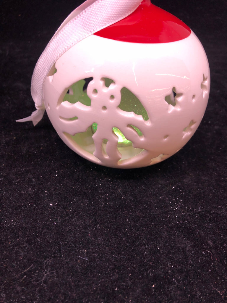 LIGHT UP CERAMIC ORNAMENT.