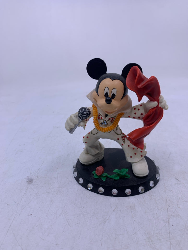 MICKEY MOUSE JUMPSUIT SALUTE ELVIS FIGURINE.