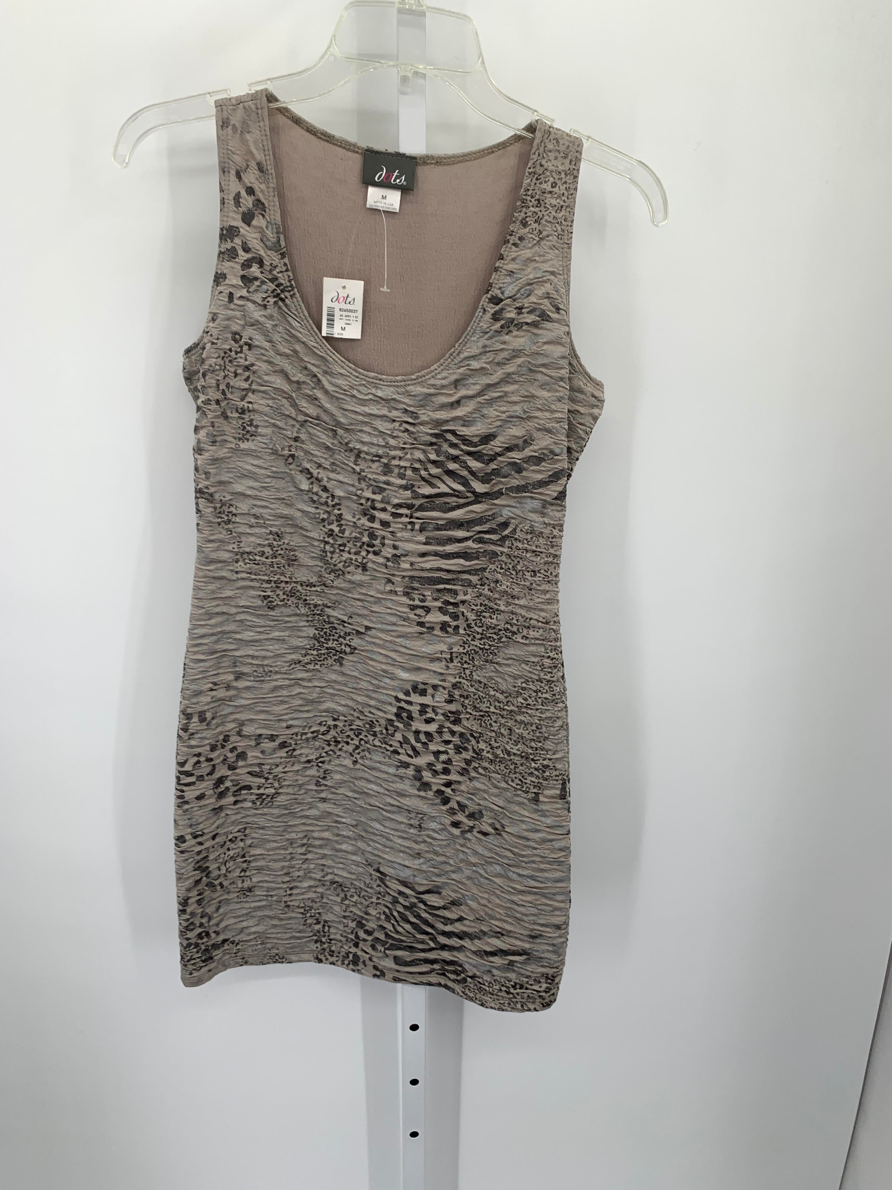 Dots Size Medium Misses Sleeveless Dress