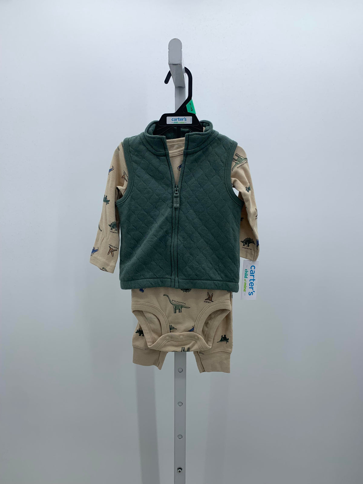 NEW GREEN VEST DINOS SHIRT AND PANST