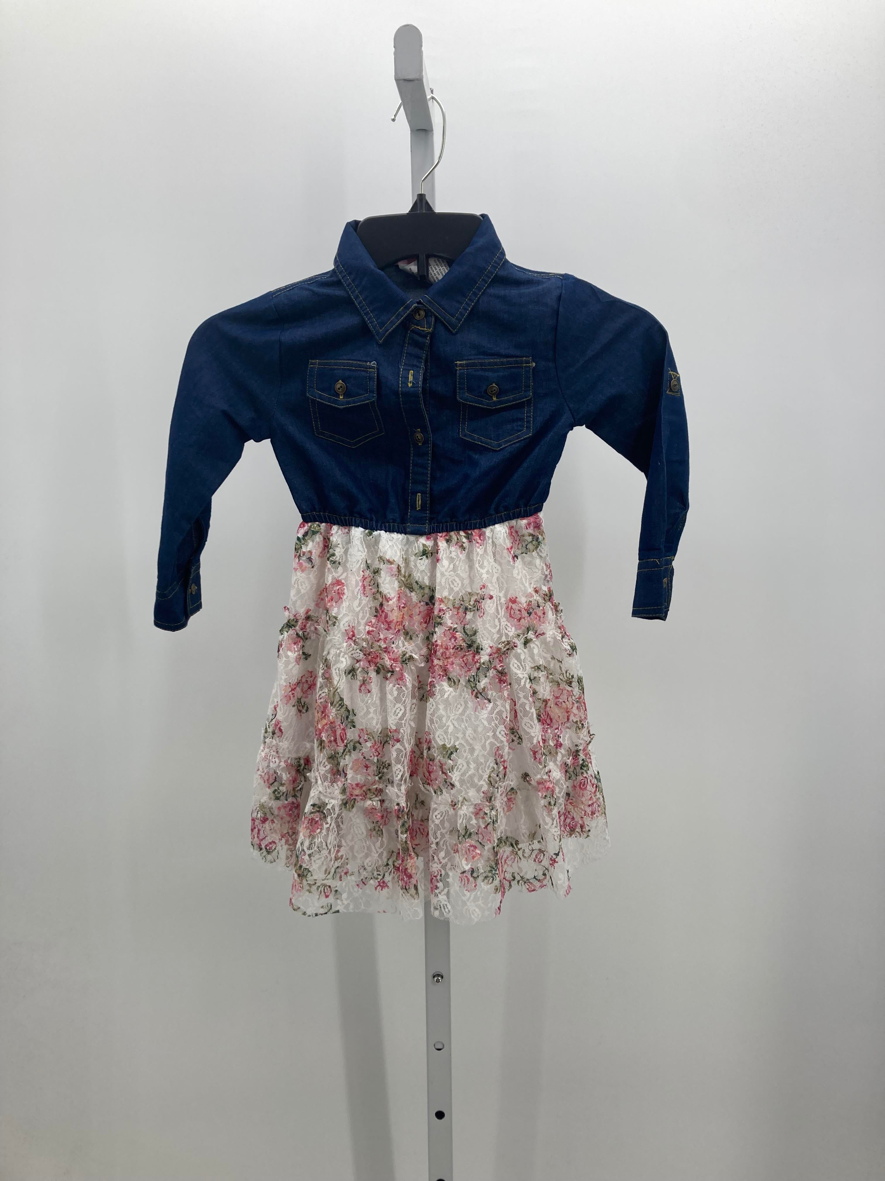 2 Hip Size 4 Girls Long Sleeve Dress