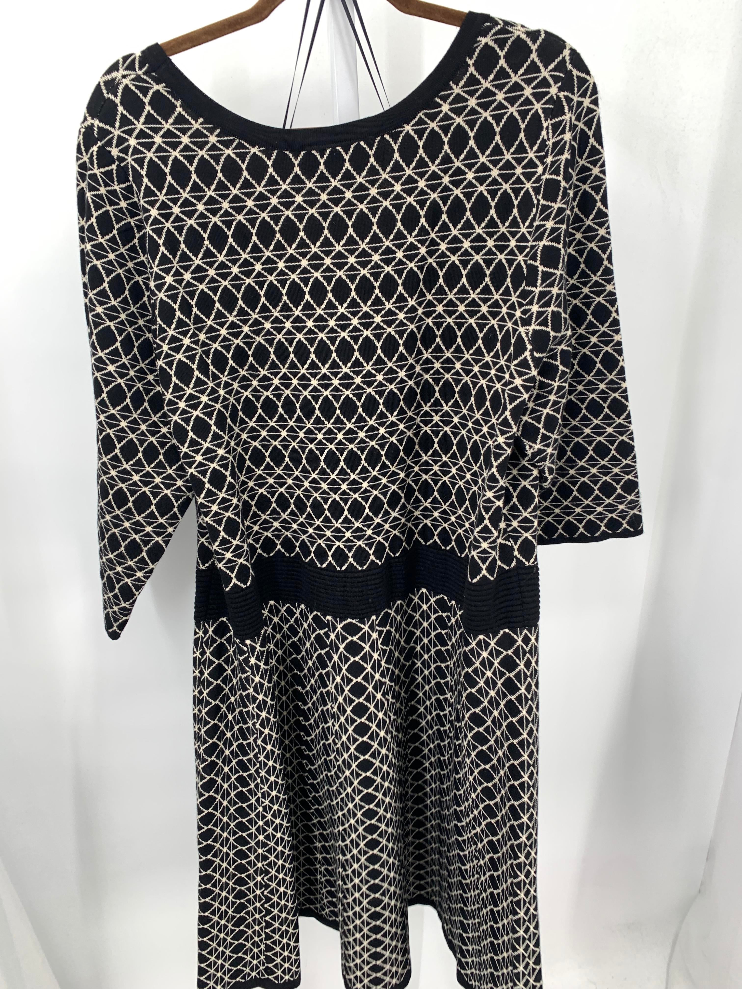 Lane Bryant Size 22/24 W Womens 3/4 Sleeve Dress