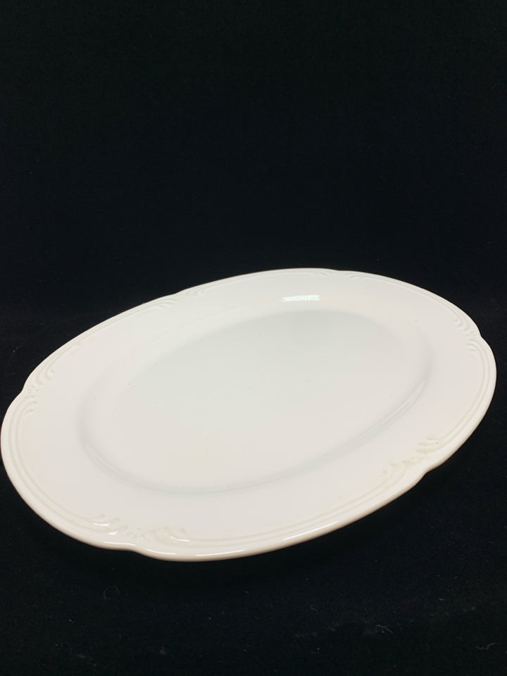 OVAL WHITE PFALTZGRAFF SERVING PLATTER.