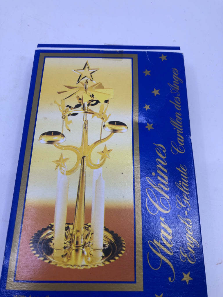 NIB STAR CHIMES CANDLE HOLDER.