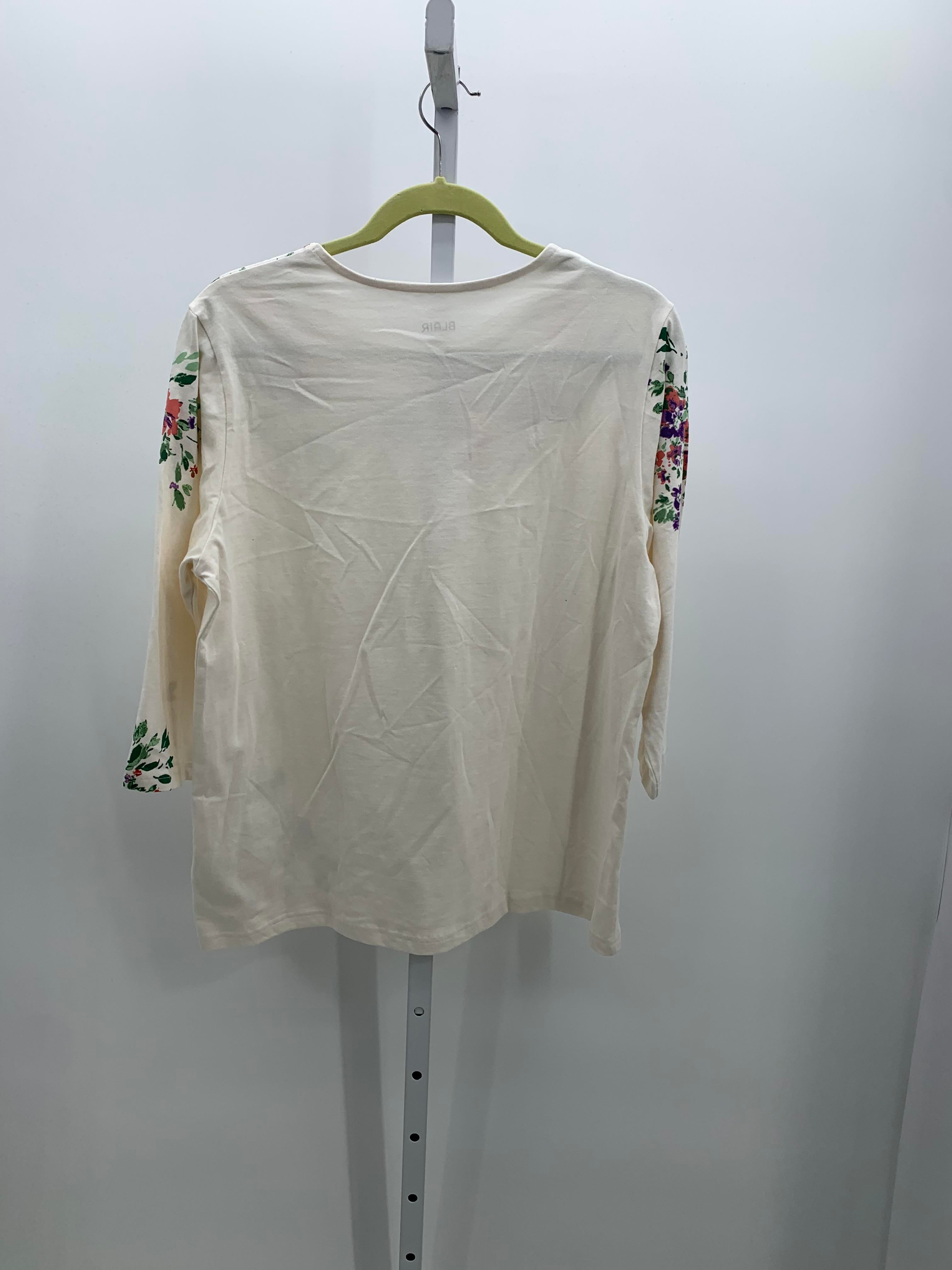 Blair Size Large Misses 3/4 Sleeve Shirt