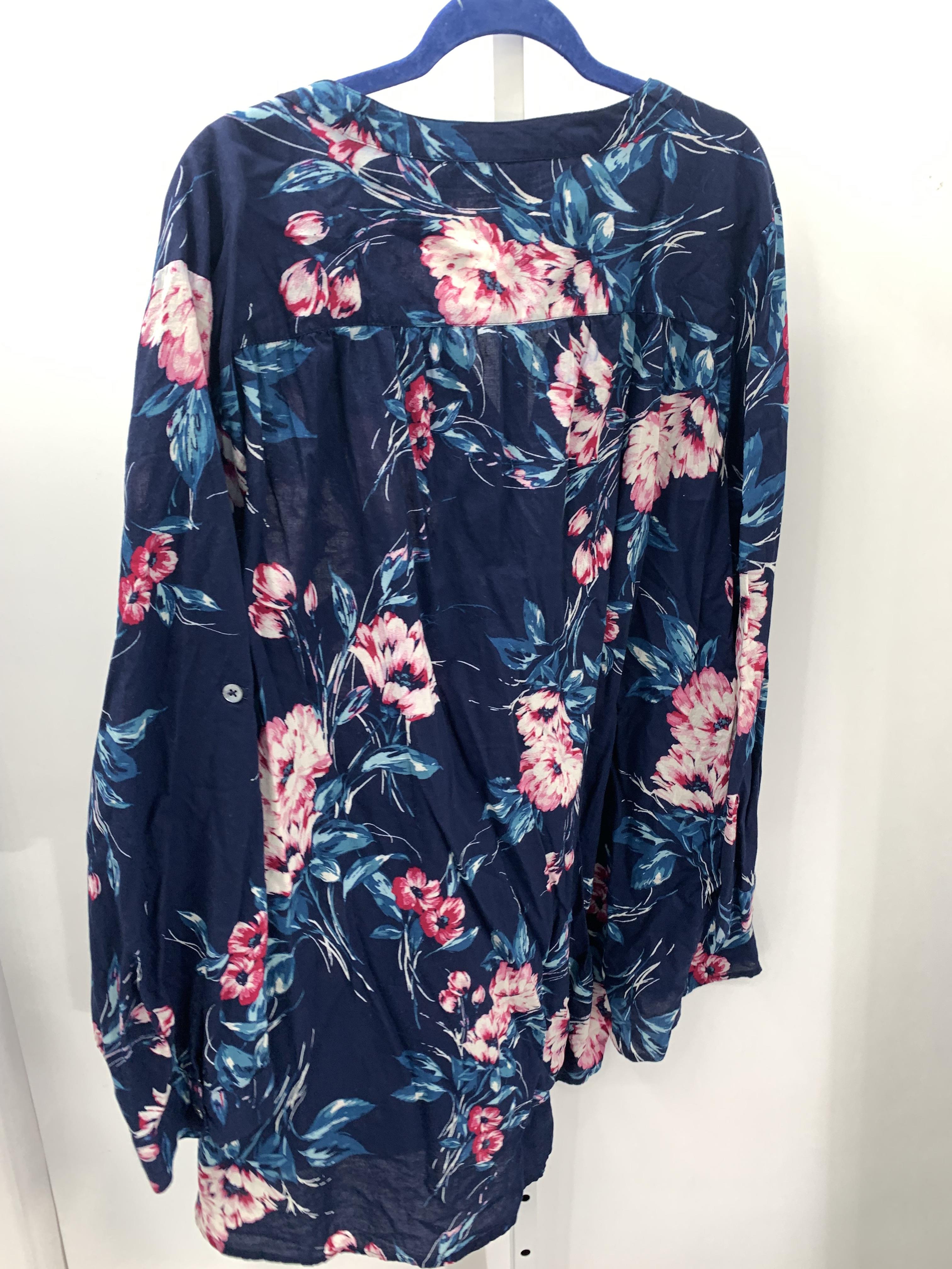 Roaman's Size 30 W Womens Long Sleeve Shirt