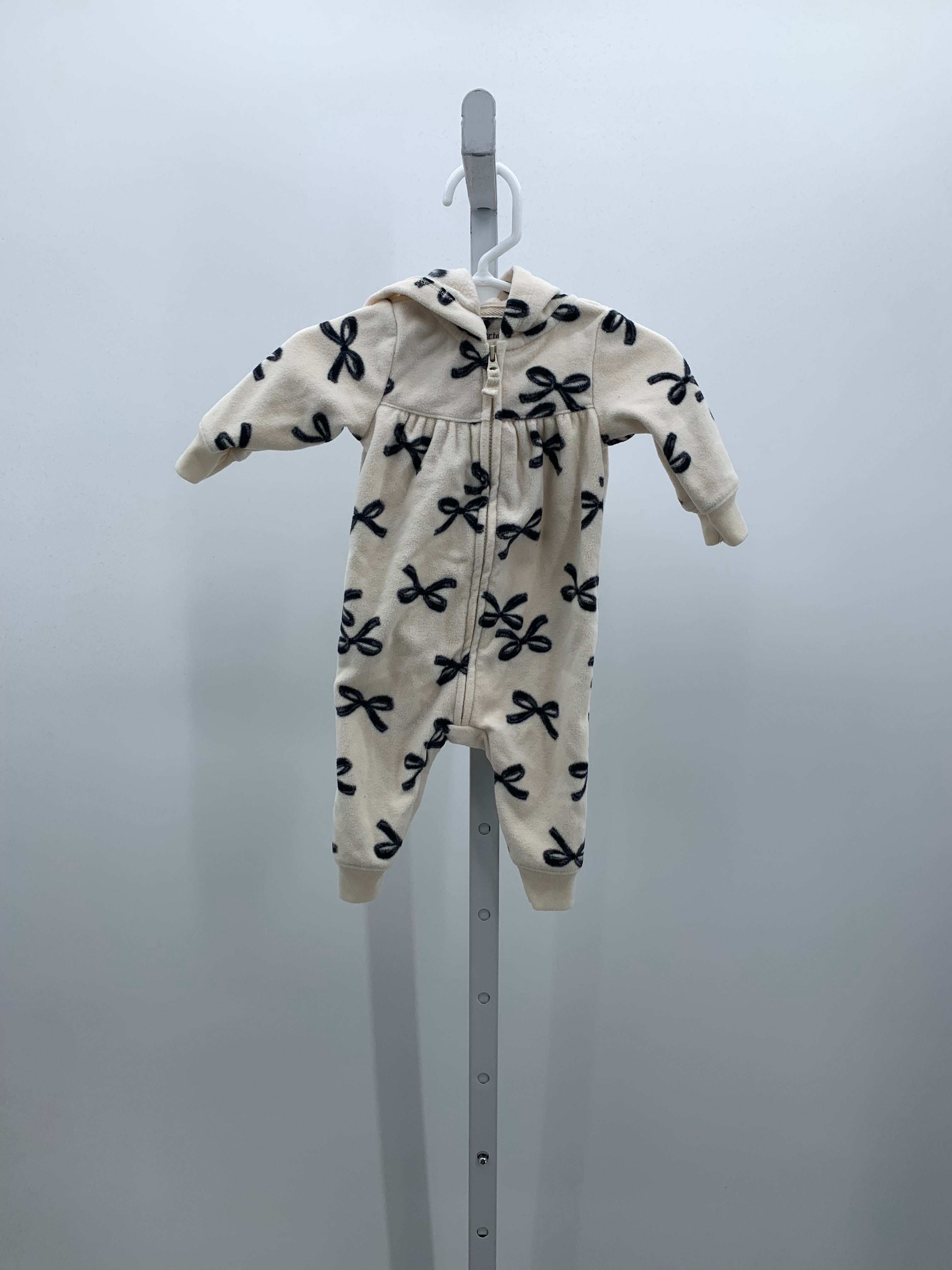 Carters Size 3 Months Girls Long Slv. Romper