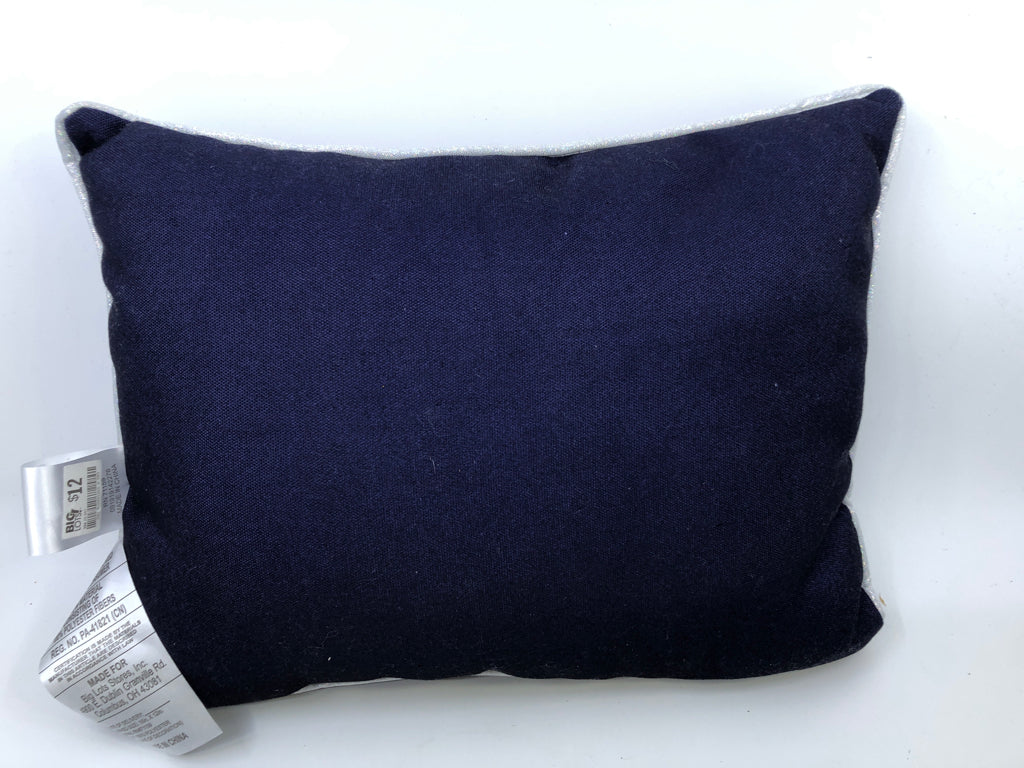 EXPLORE NAVY BLUE PILLOW.