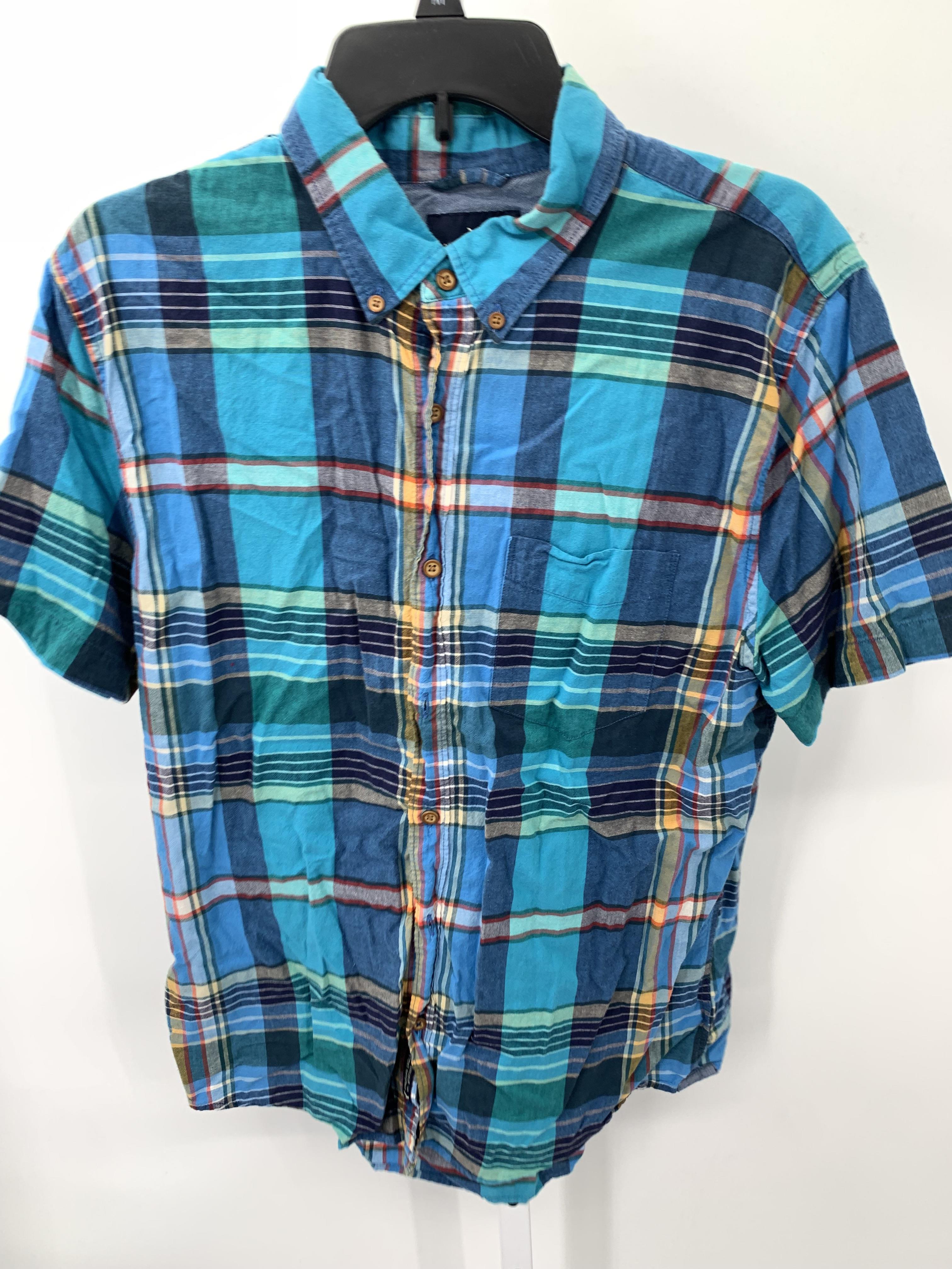 PLAID BTN DOWN