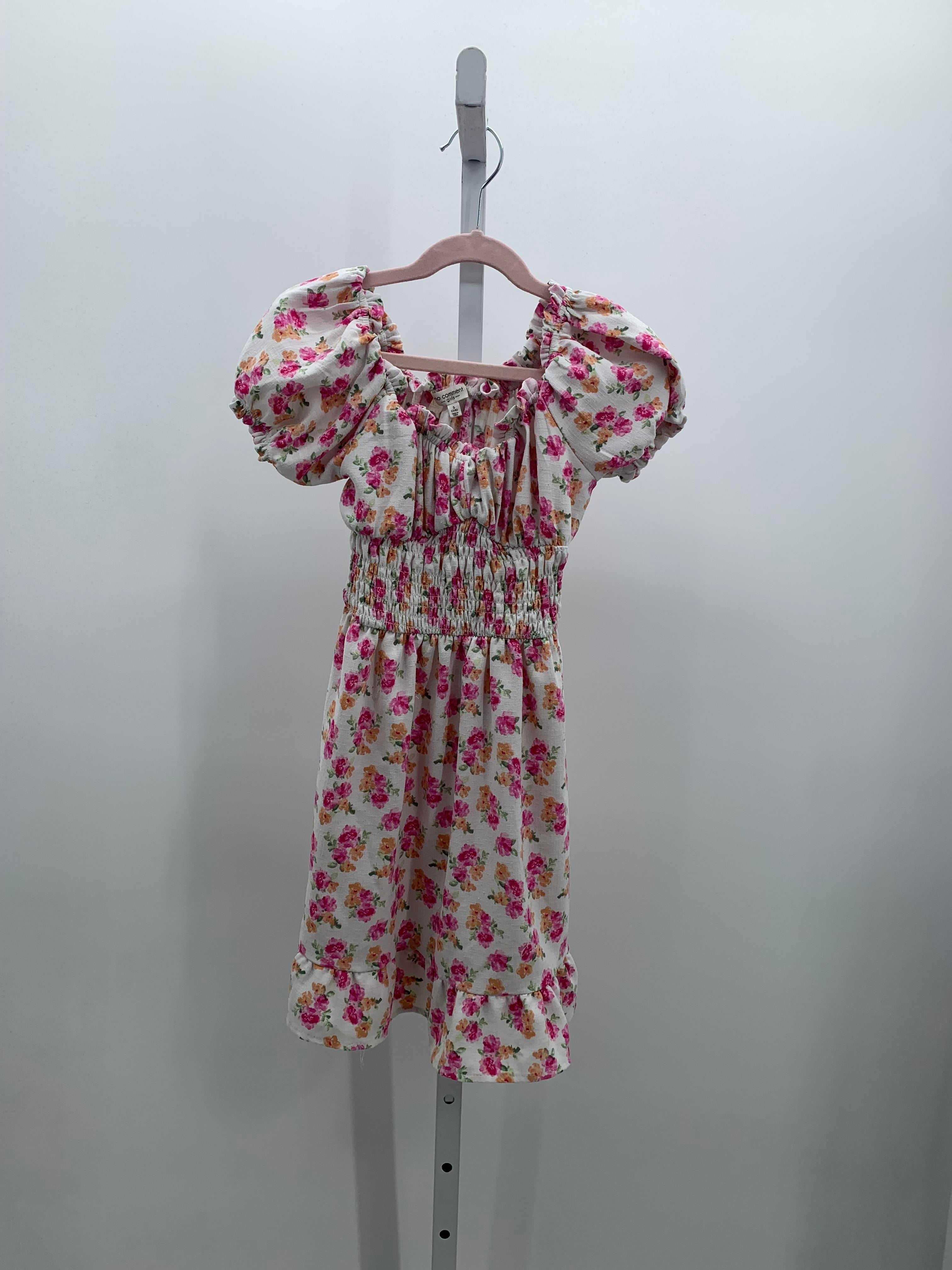 no comment Size 7-8 Girls Short Sleeve Dress