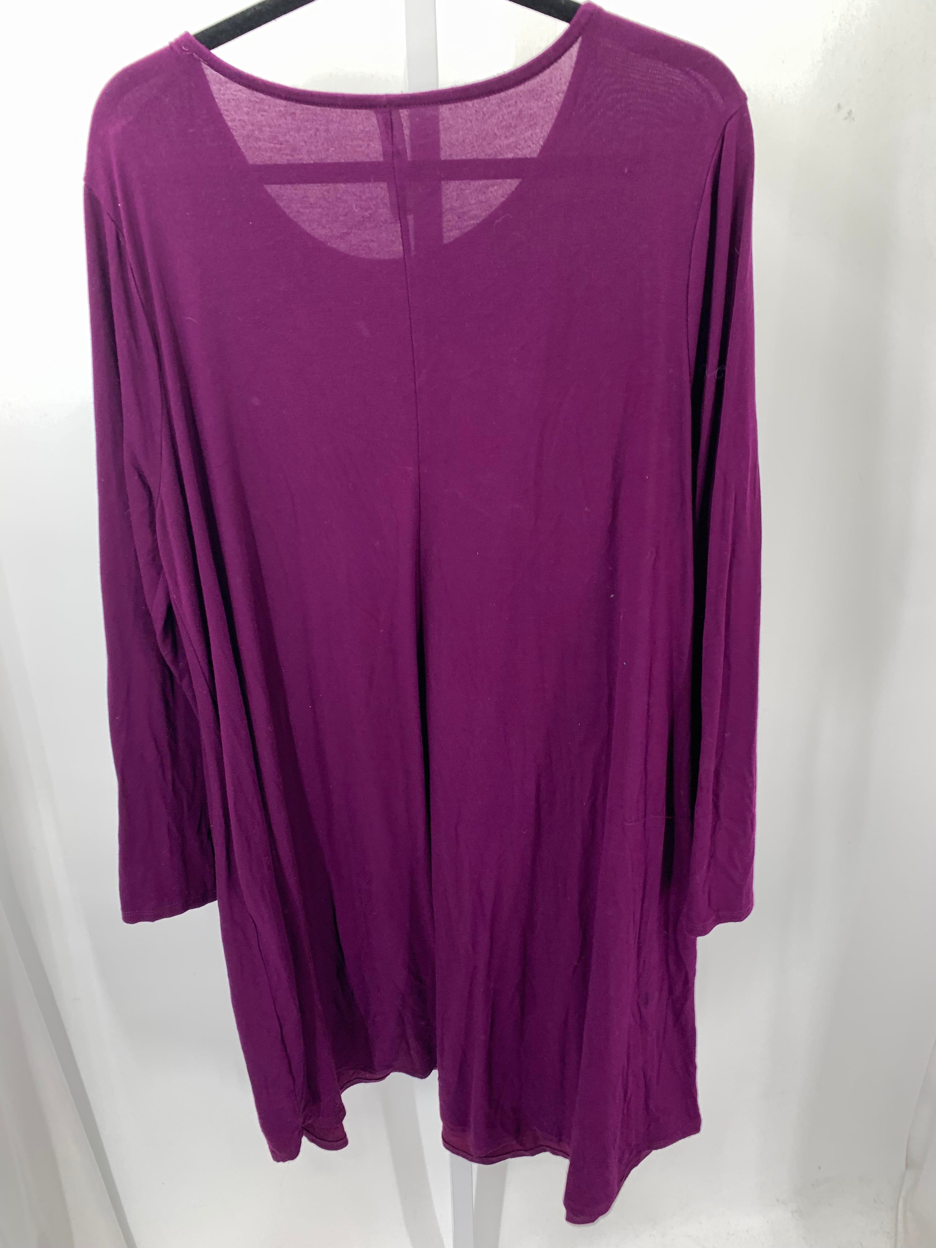 Zenana Size 3X Womens Long Sleeve Dress
