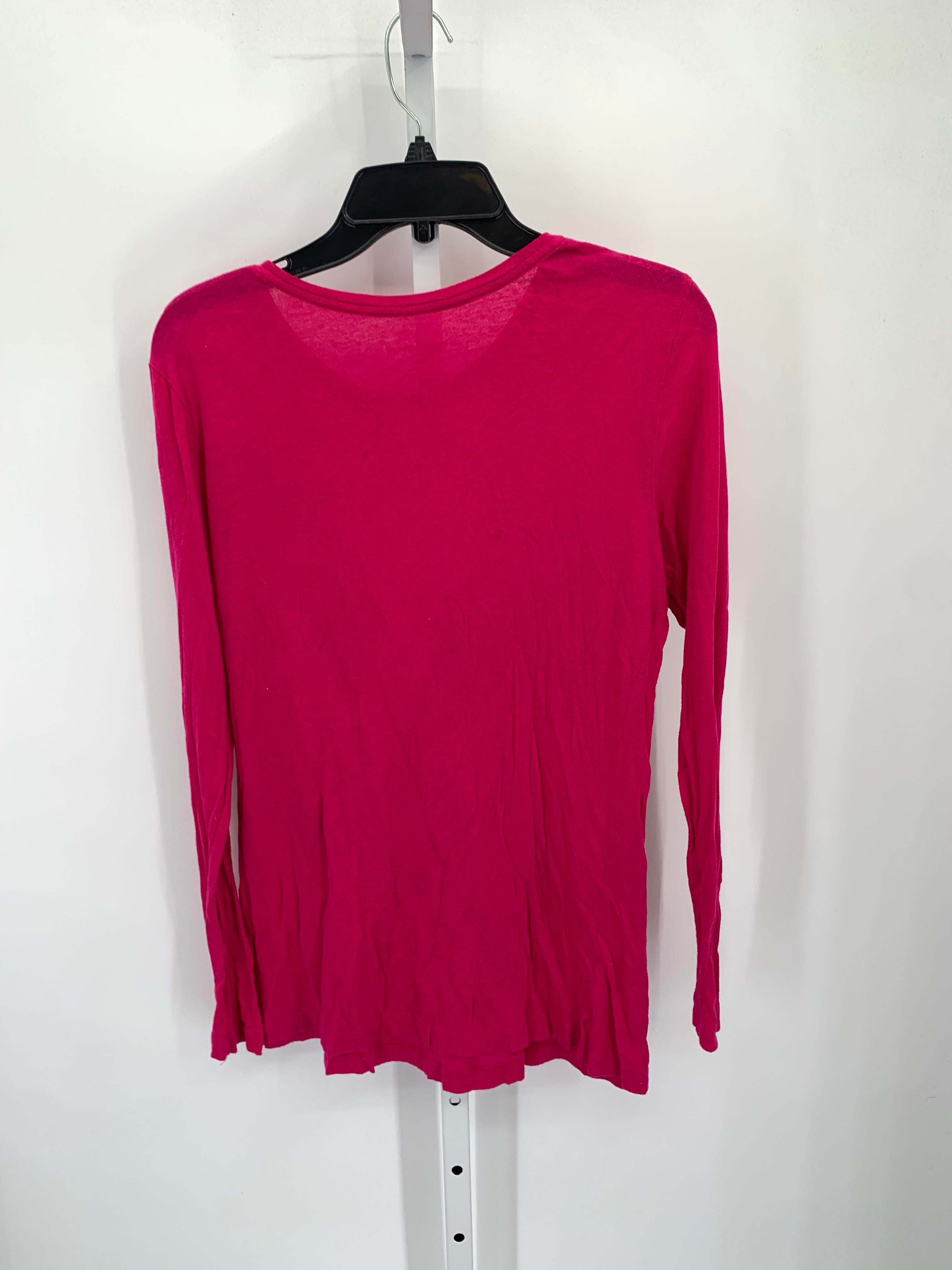 Liz Lange Pink Size XXL Maternity Long Sleeve Shirt