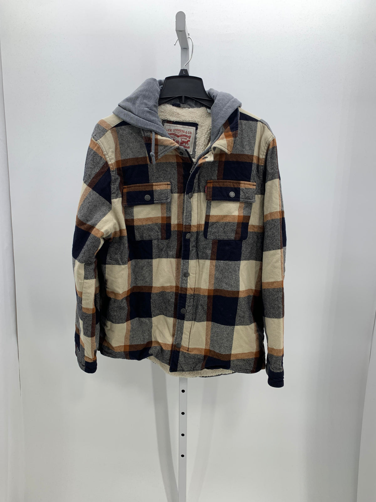 PLAID SHERPA LINED HOODED