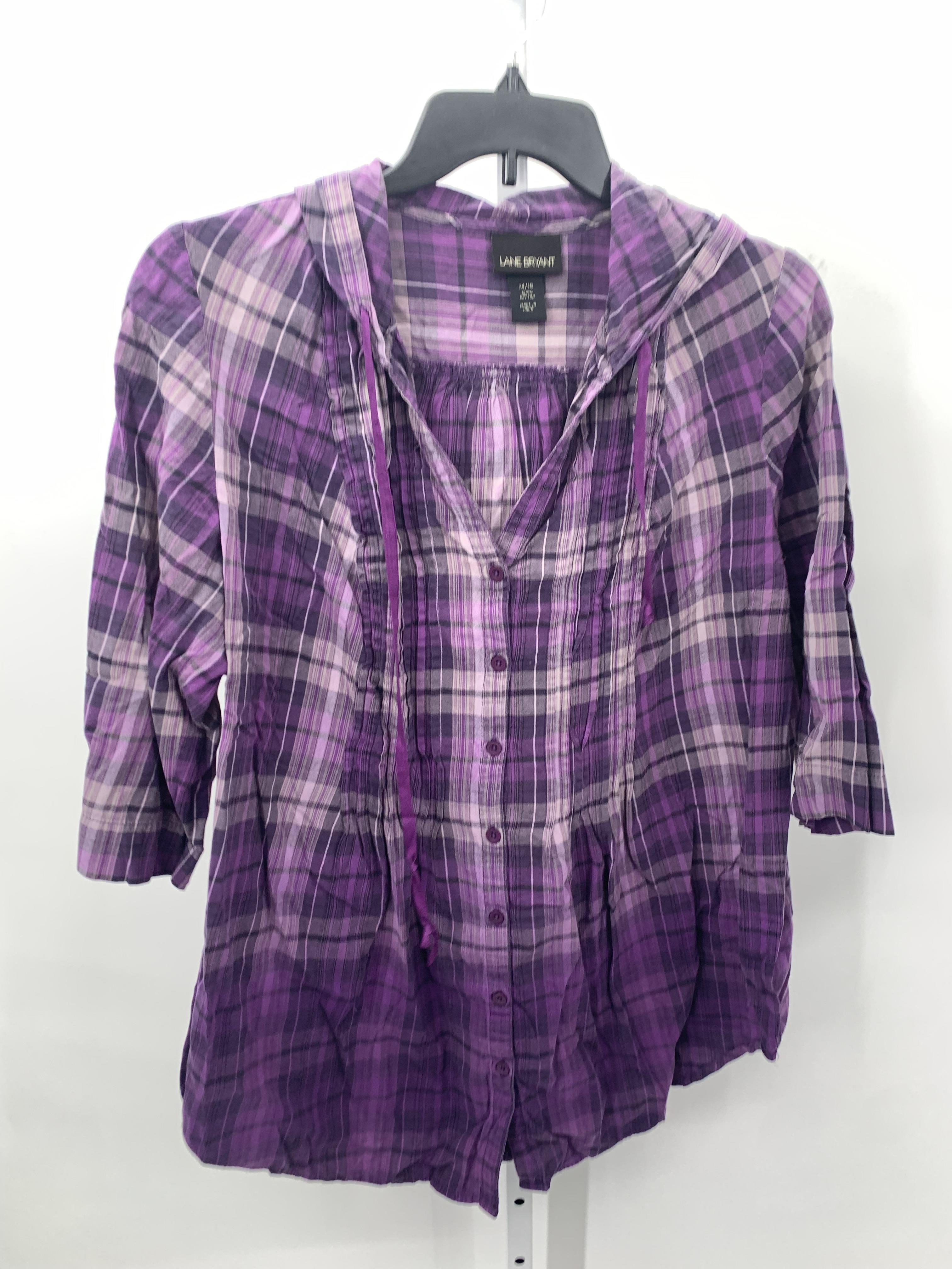 Lane Bryant Size 14/16 W Womens 3/4 Sleeve Shirt