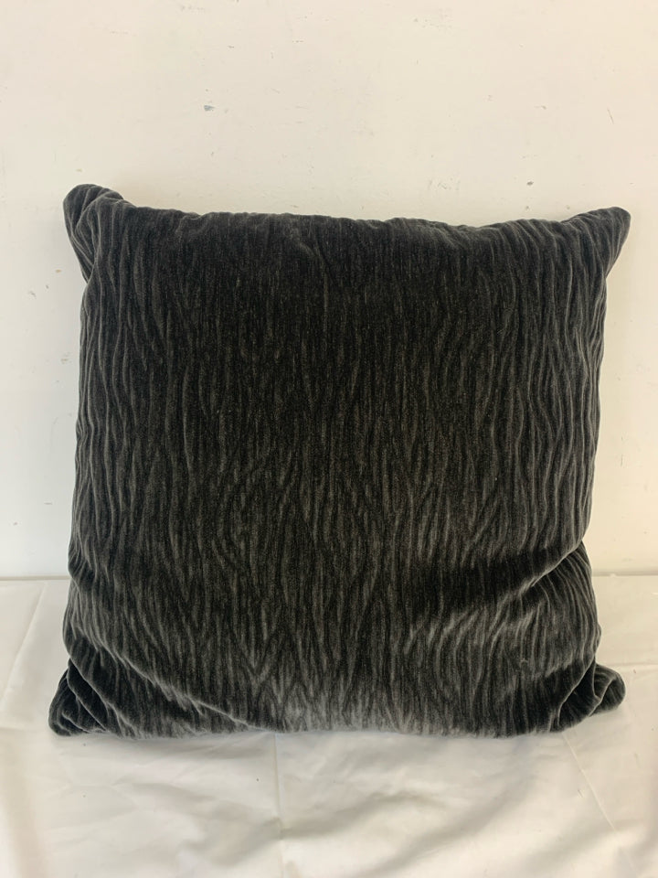 LARGE BLACK PILLOW.