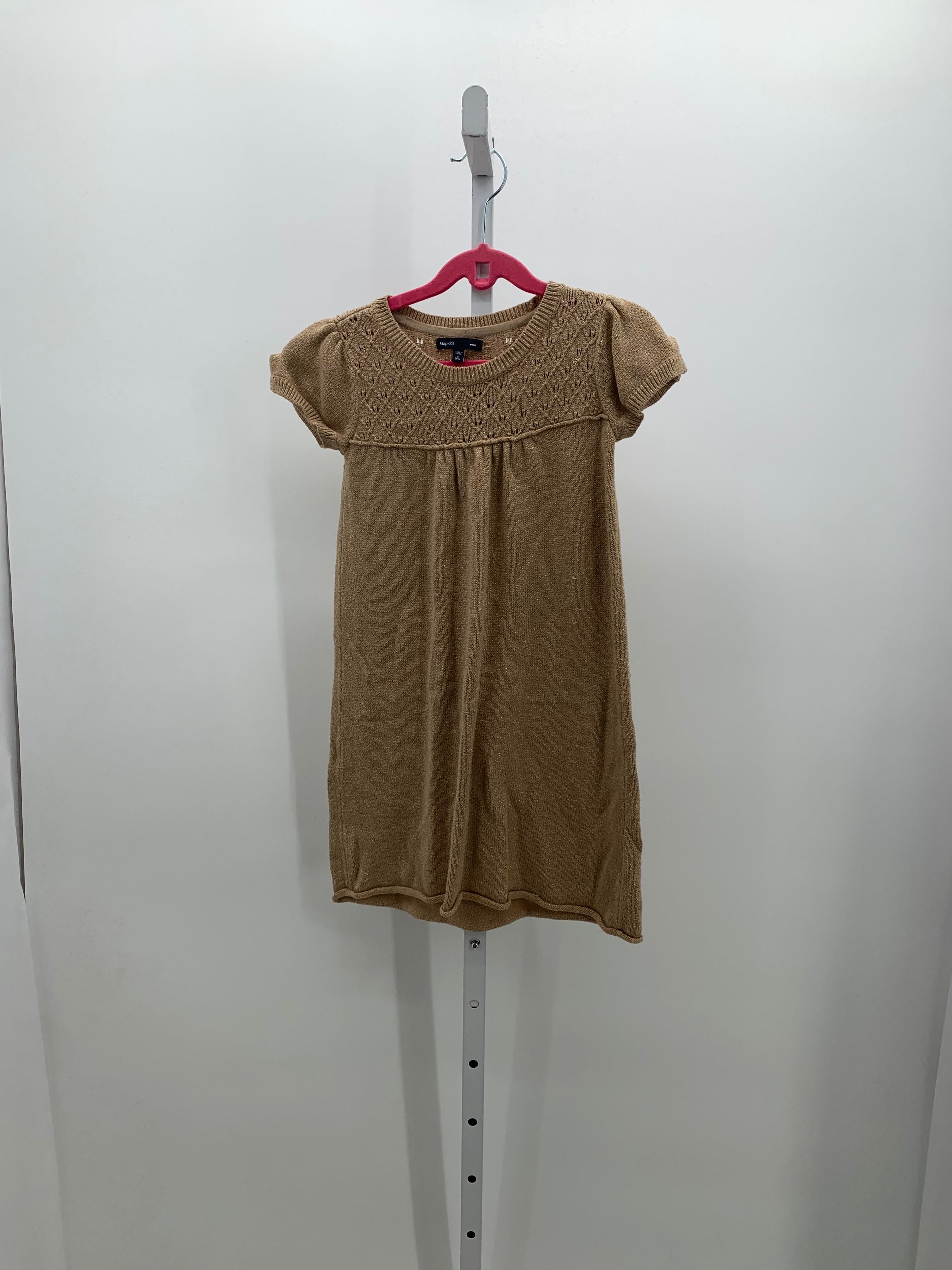 GA Organics Size 6-7 Girls Short Sleeve Dress