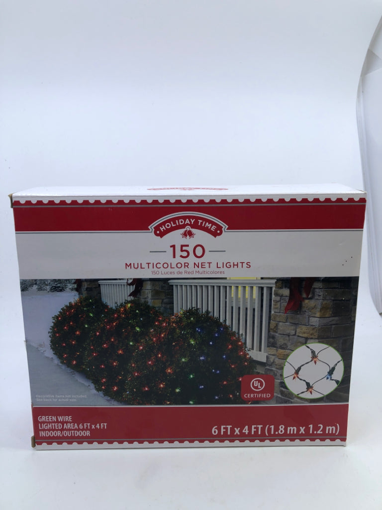 NIB MULTICOLRED NET LIGHTS.