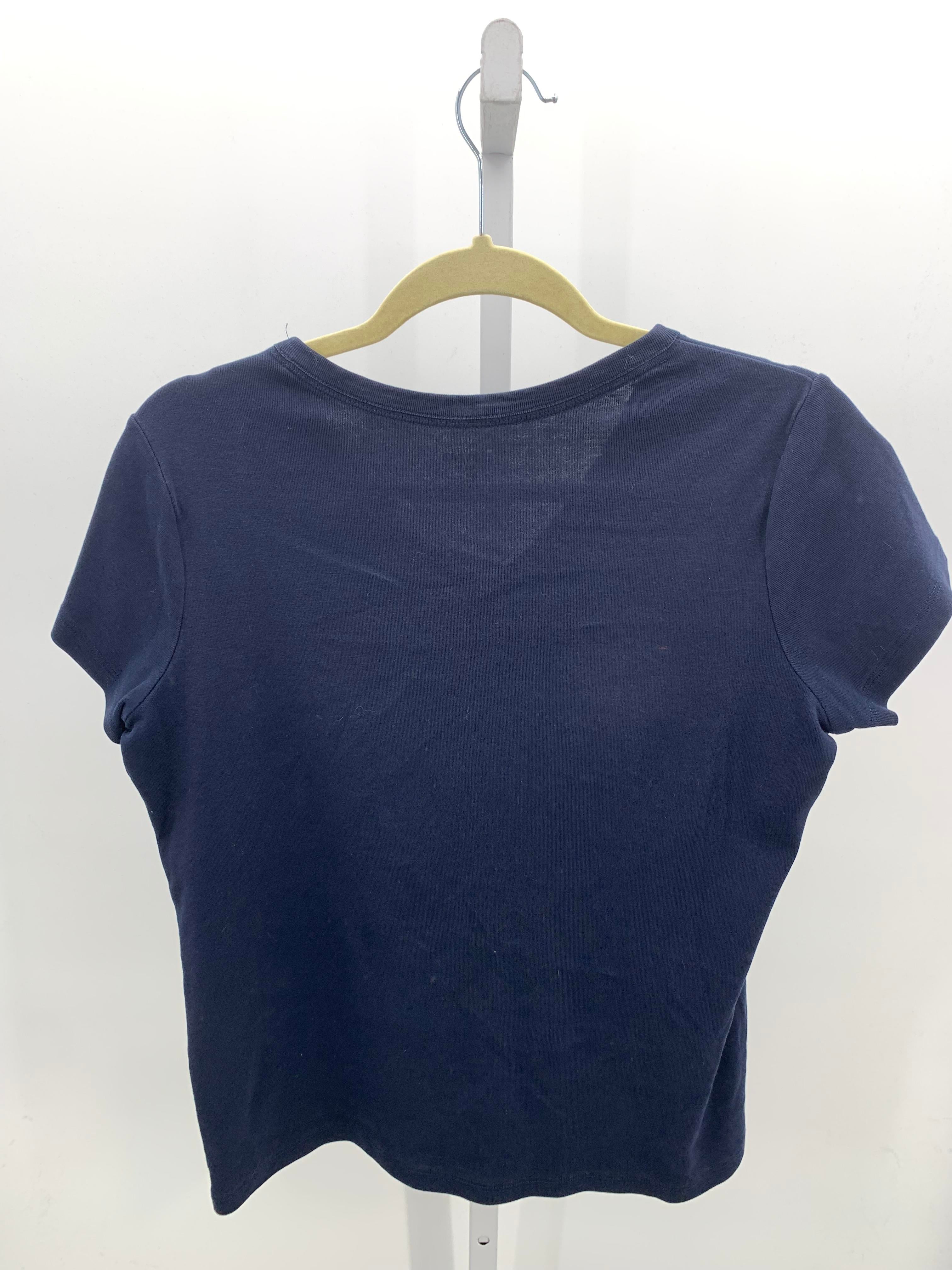 Lands End Size Medium Petite Petite Short Sleeve Shirt