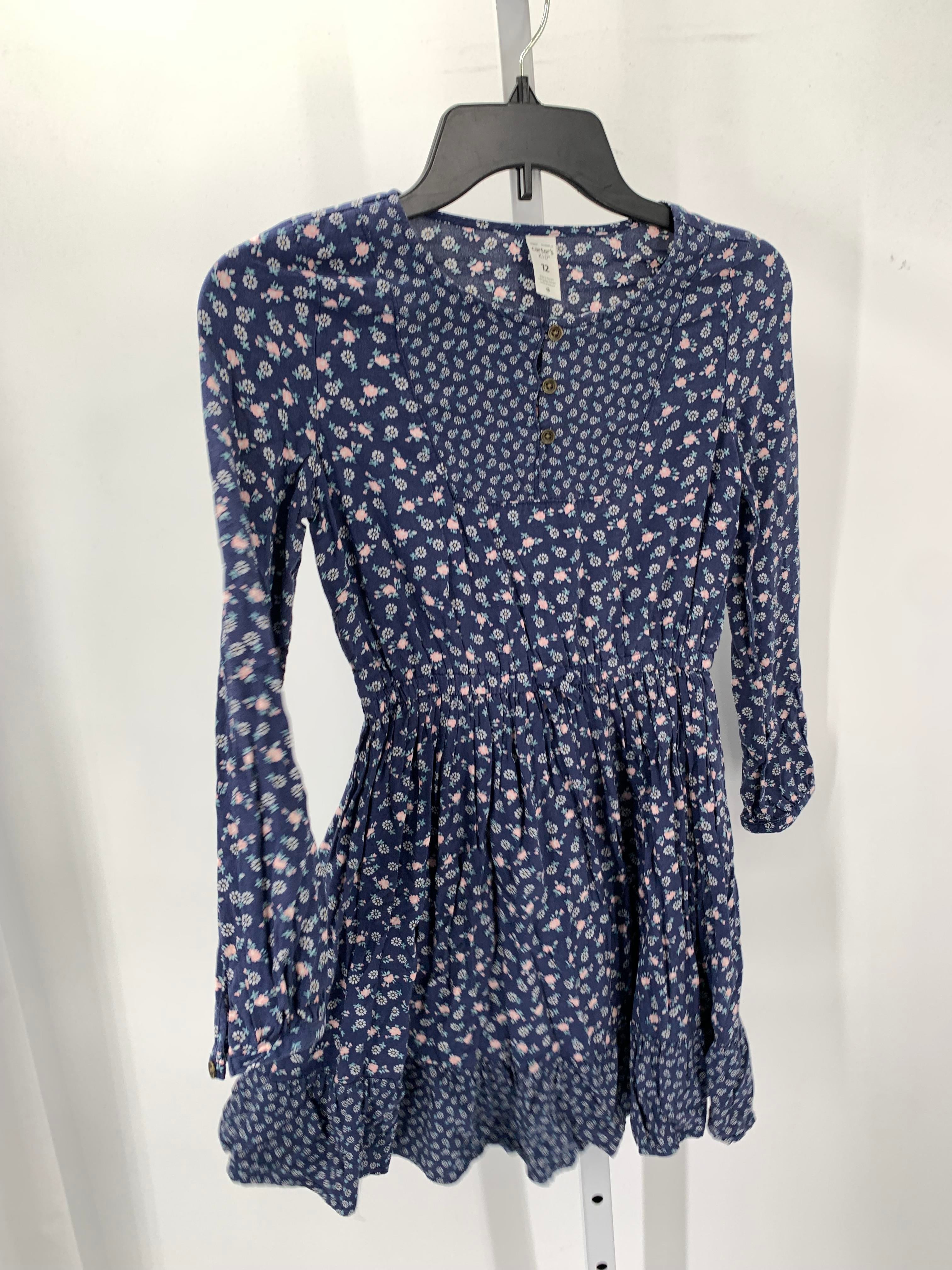 Carters Size 12 Girls Long Sleeve Dress