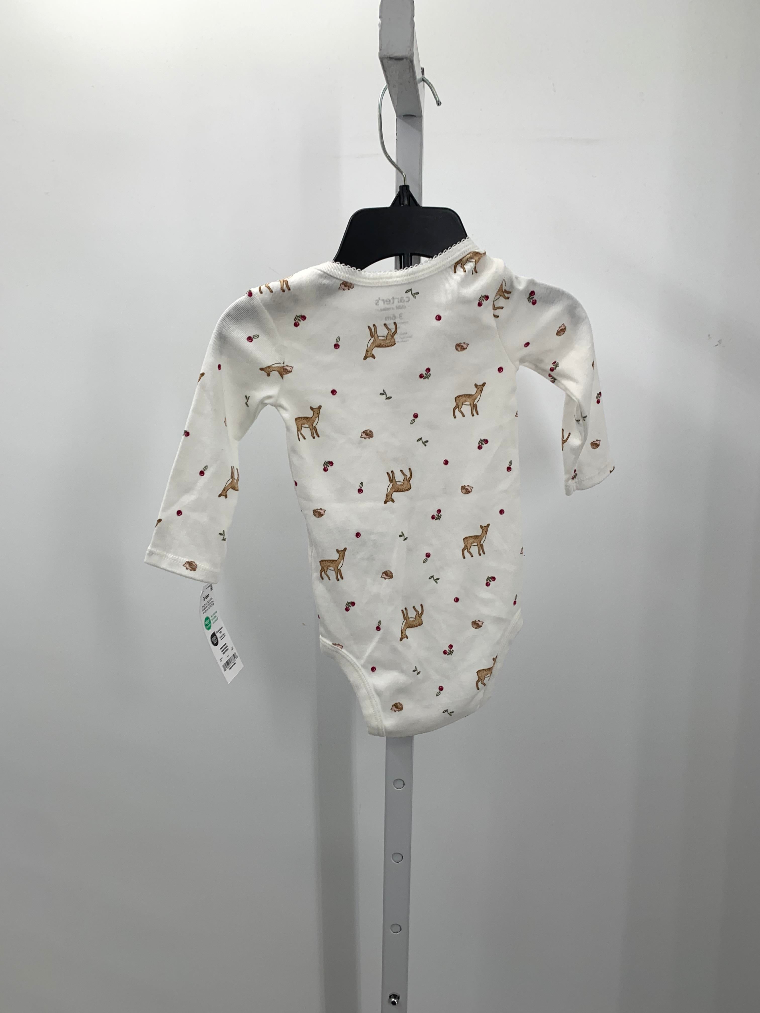 Carters Size 3-6 Months Girls Long Sleeve Shirt