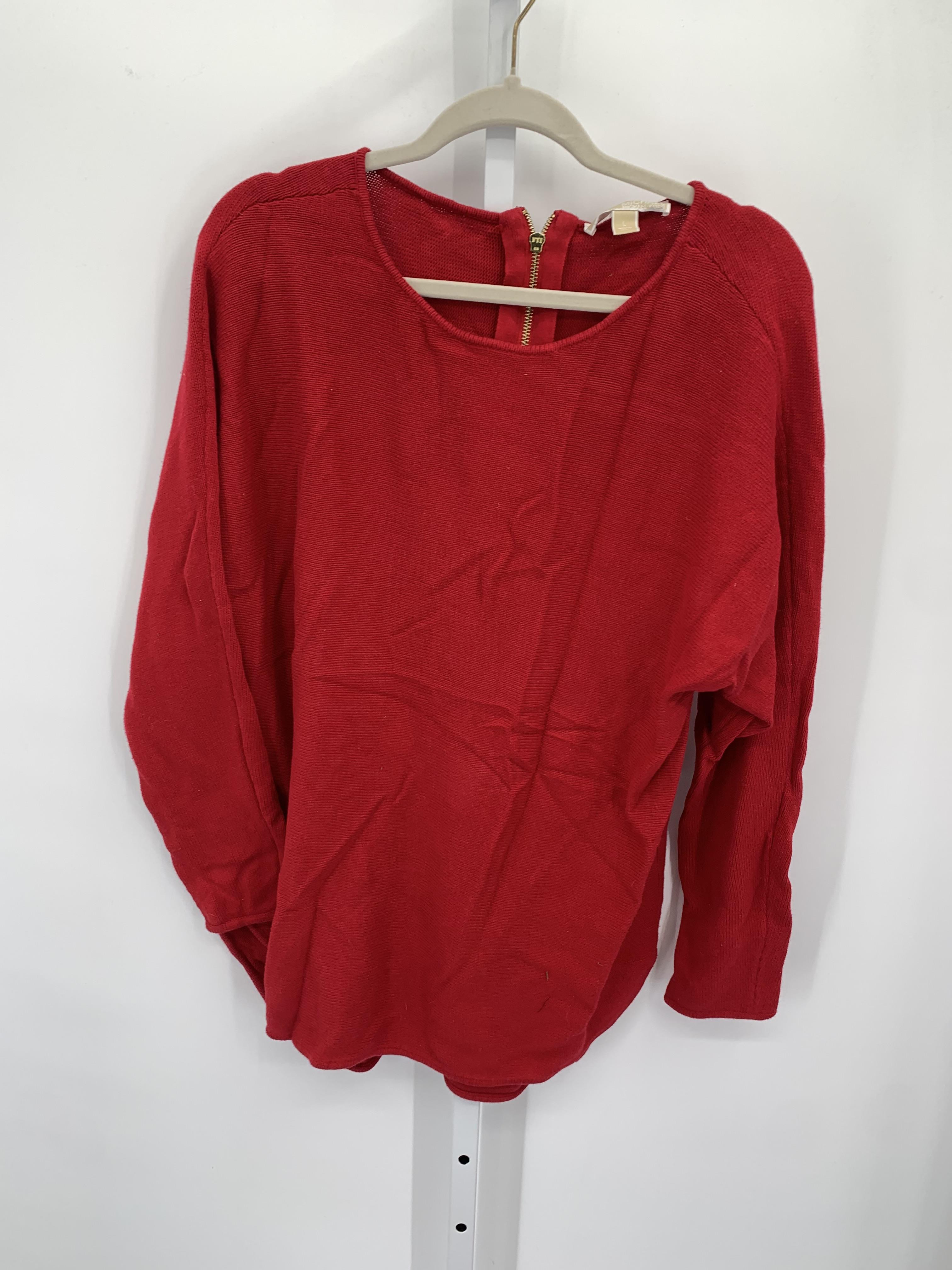 Michael Kors Size Large Misses Long Slv Sweater