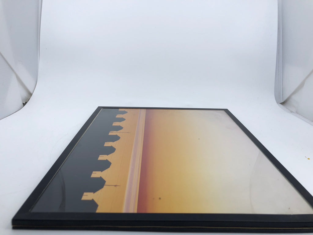 SUNSET IN BLACK FRAME WALL ART.