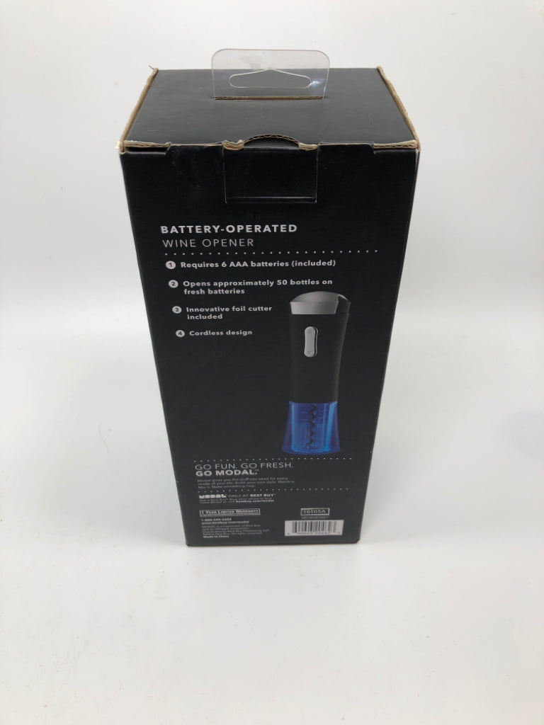 NIB BATTERY OPERATED WINE OPENER.