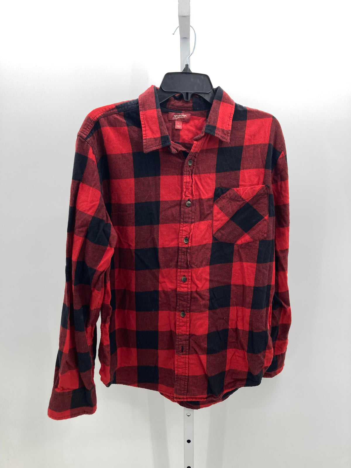 BLACK PLAID BTN DOWN